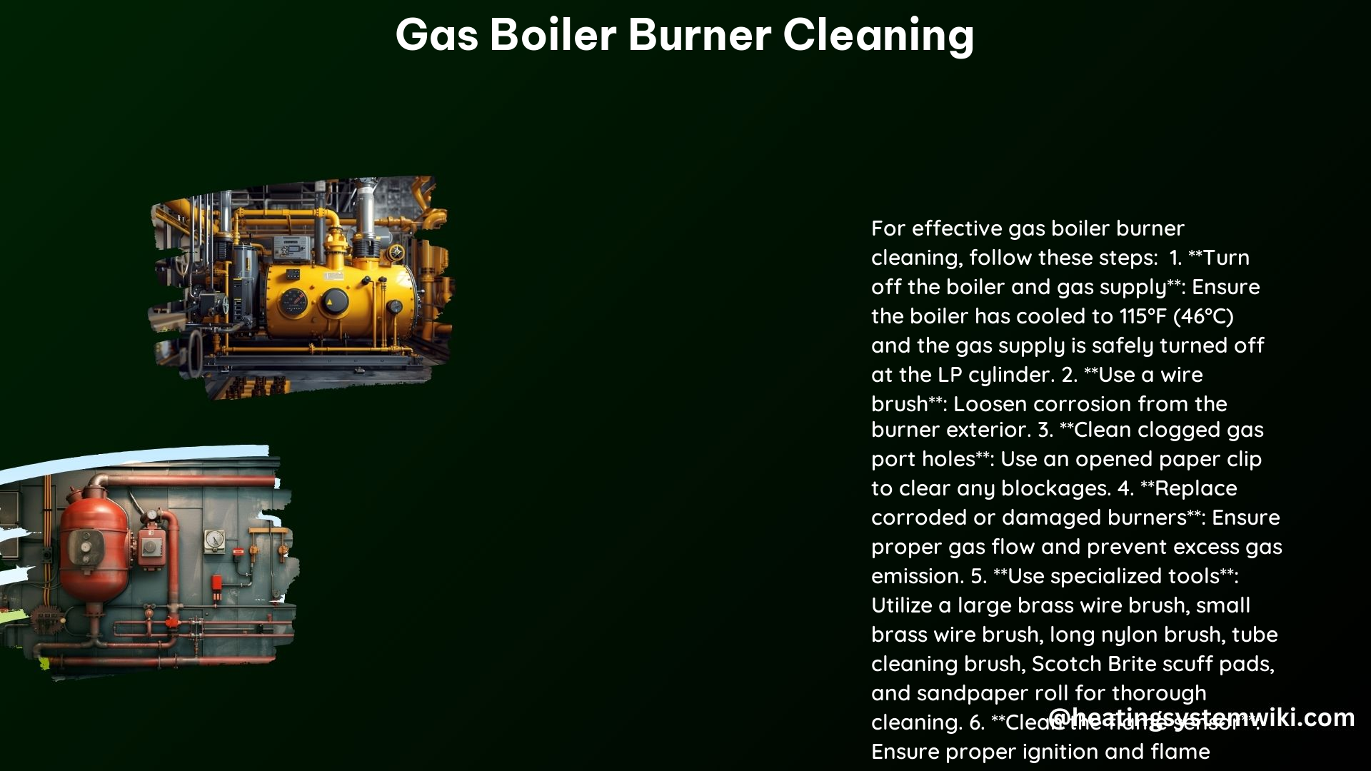 Gas Boiler Burner Cleaning