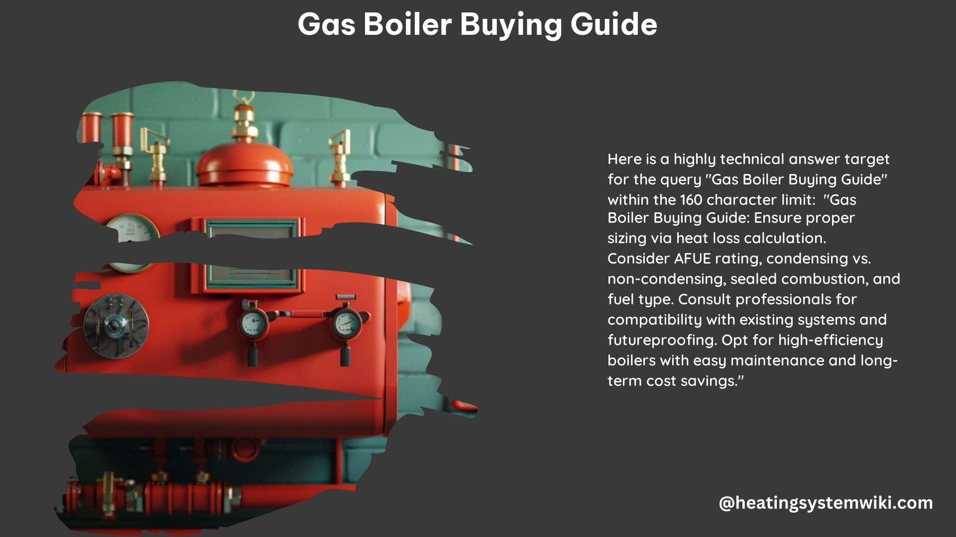 Gas Boiler Buying Guide