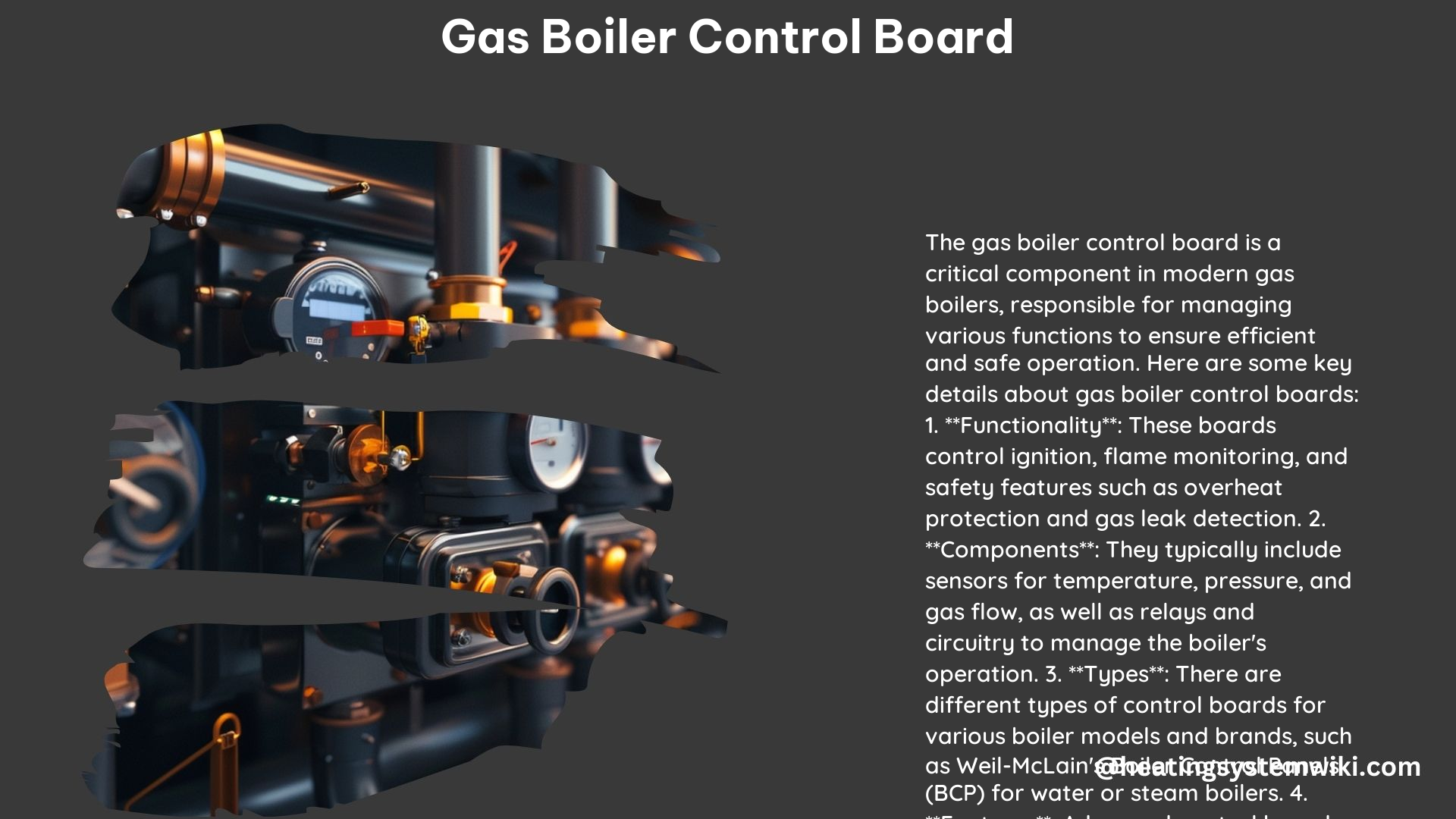 Gas Boiler Control Board