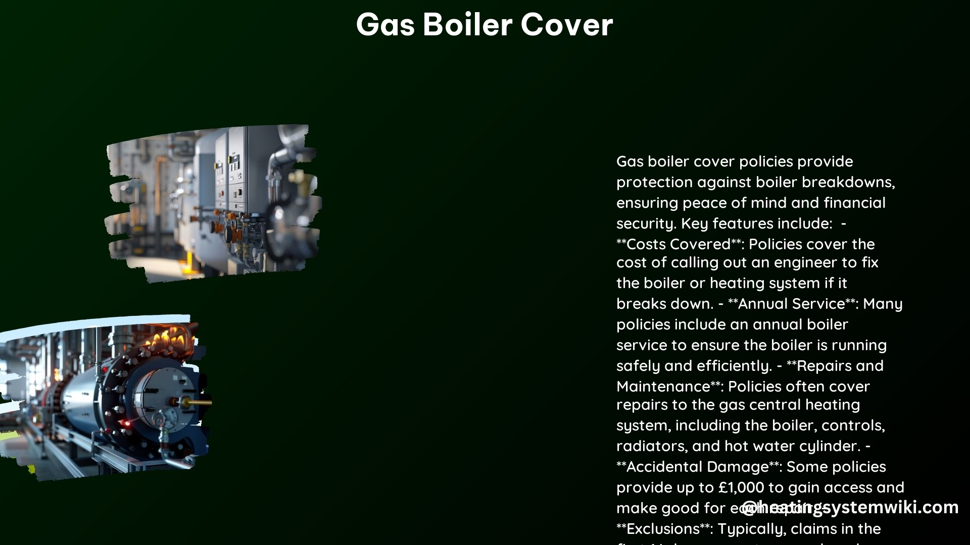 Gas Boiler Cover