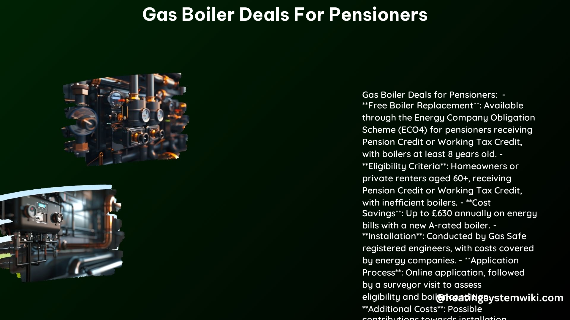 Gas Boiler Deals for Pensioners