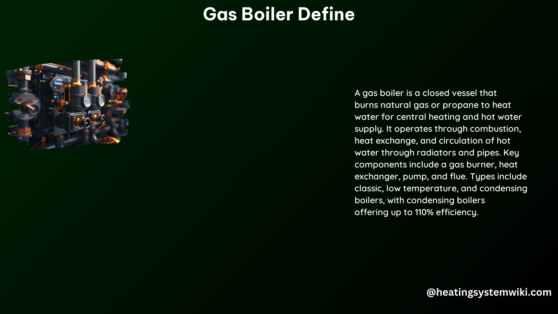 Gas Boiler Define