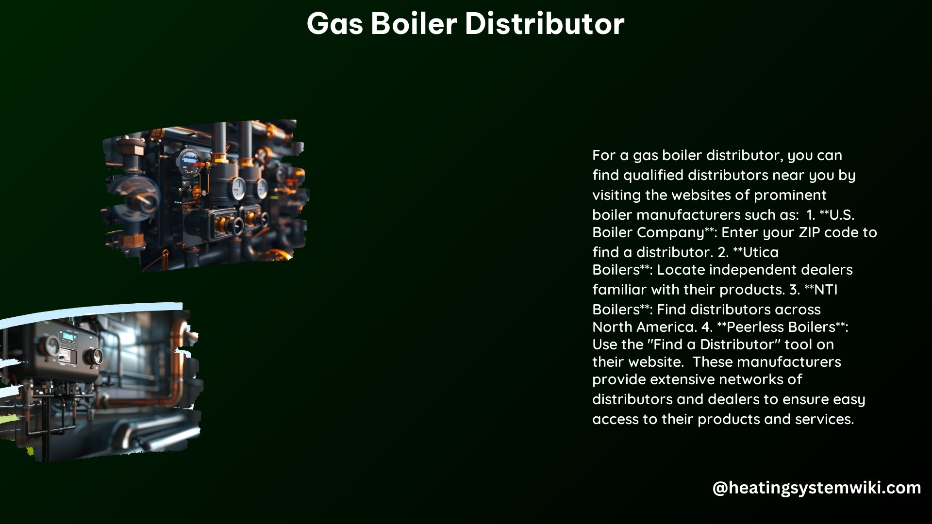 Gas Boiler Distributor