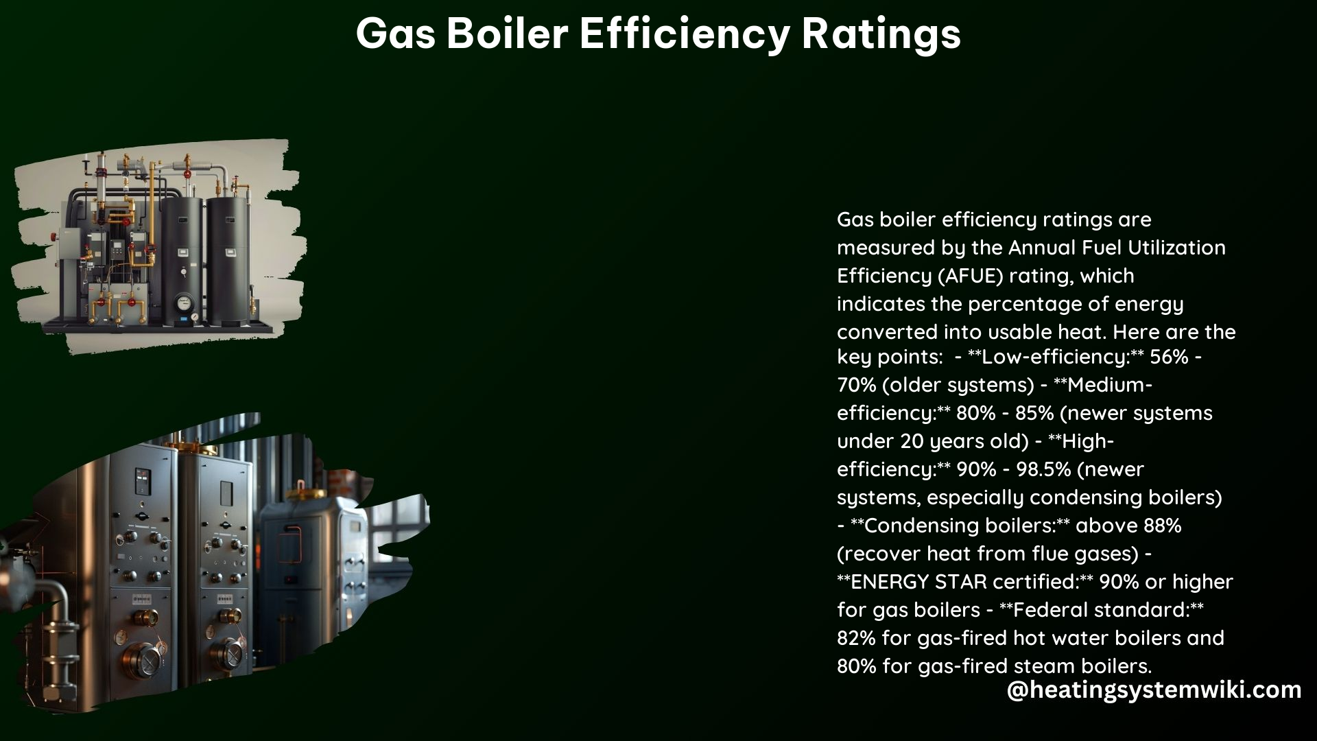 Gas Boiler Efficiency Ratings