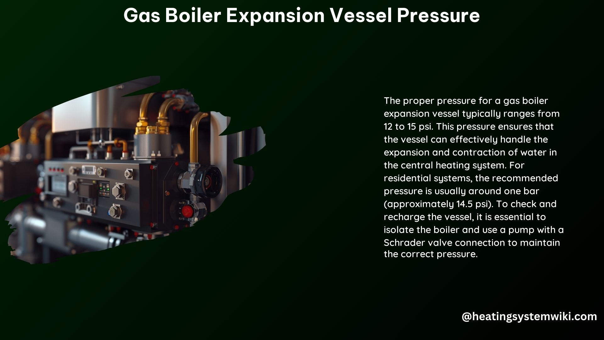 Gas Boiler Expansion Vessel Pressure