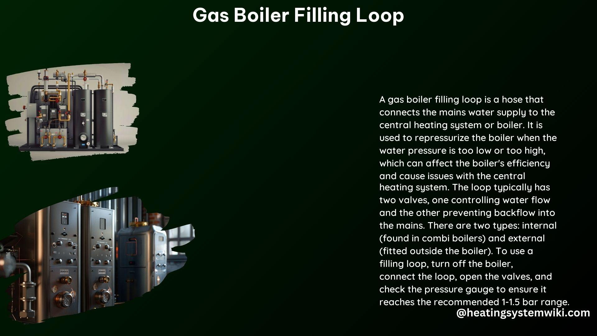 Gas Boiler Filling Loop