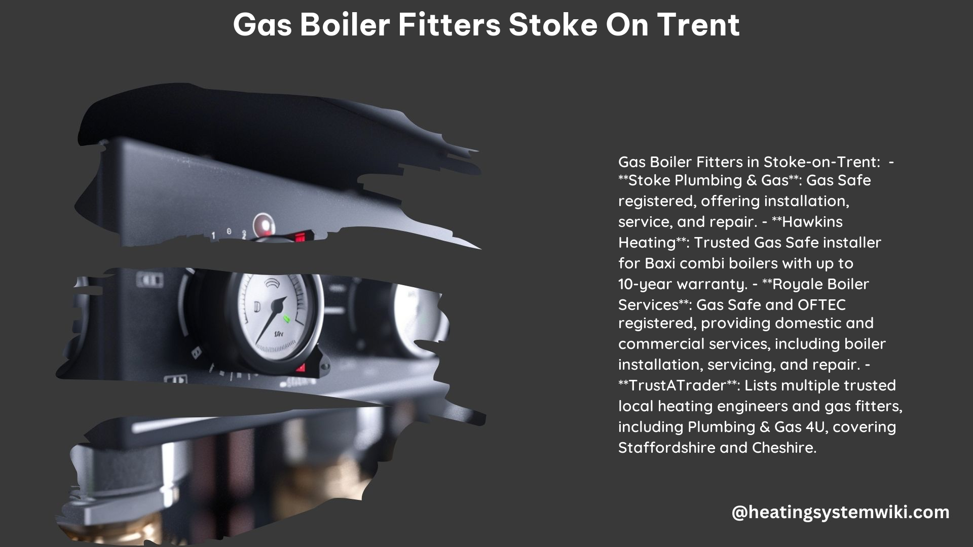 Gas Boiler Fitters Stoke on Trent