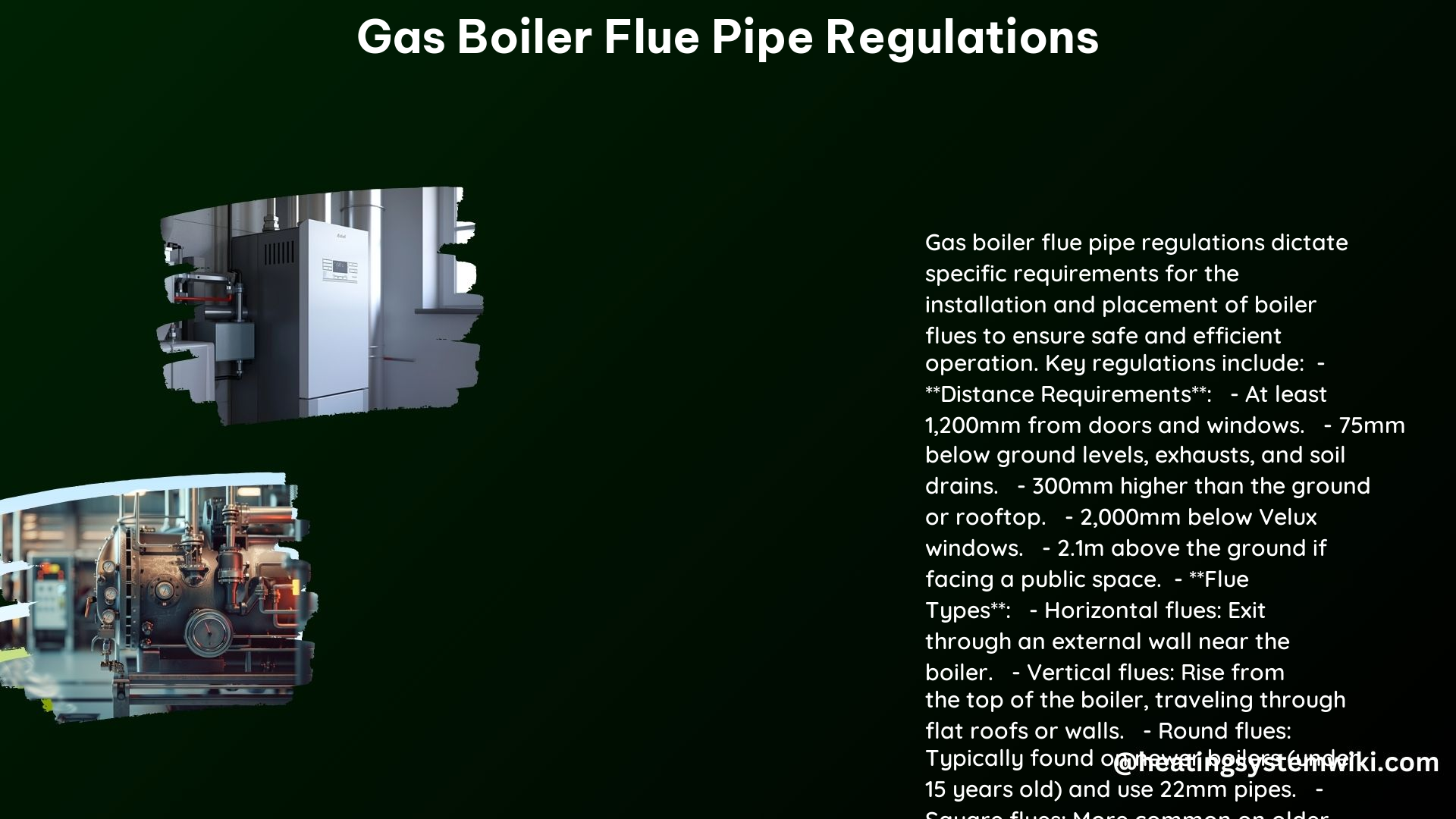 Gas Boiler Flue Pipe Regulations