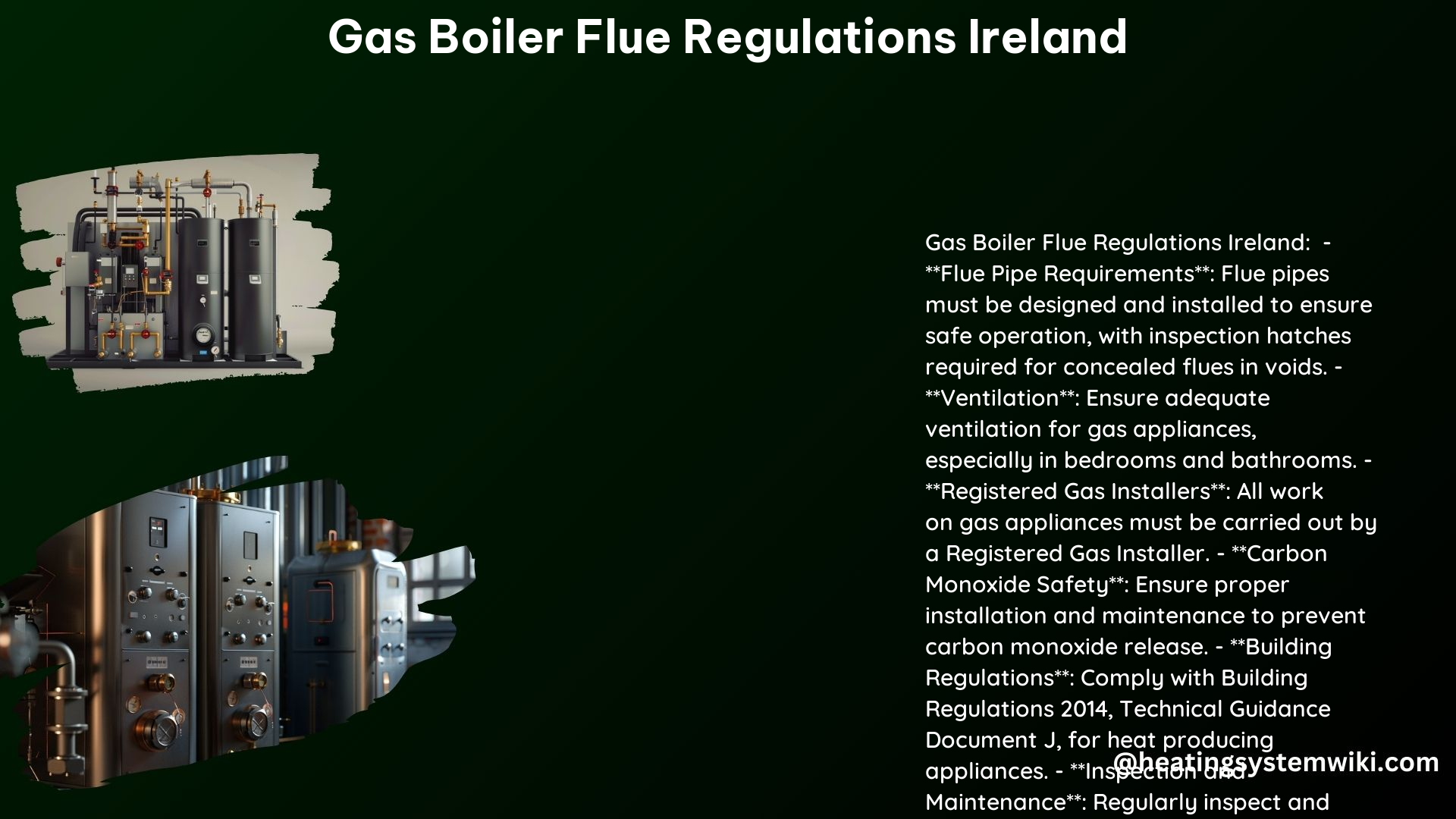 Gas Boiler Flue Regulations Ireland