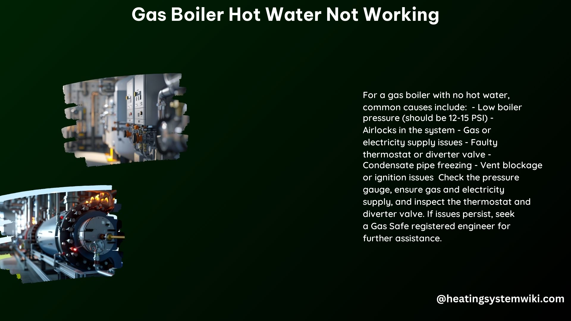 Gas Boiler Hot Water Not Working