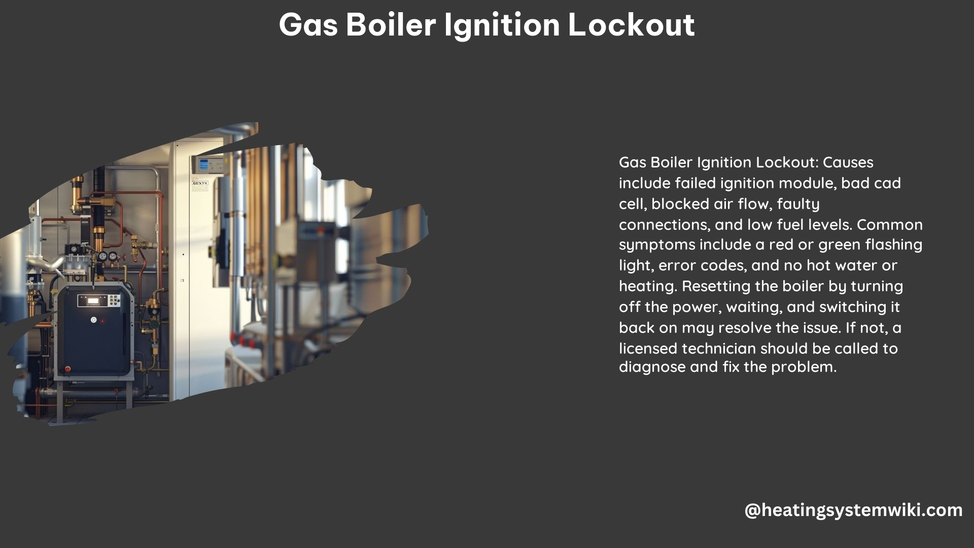 Gas Boiler Ignition Lockout