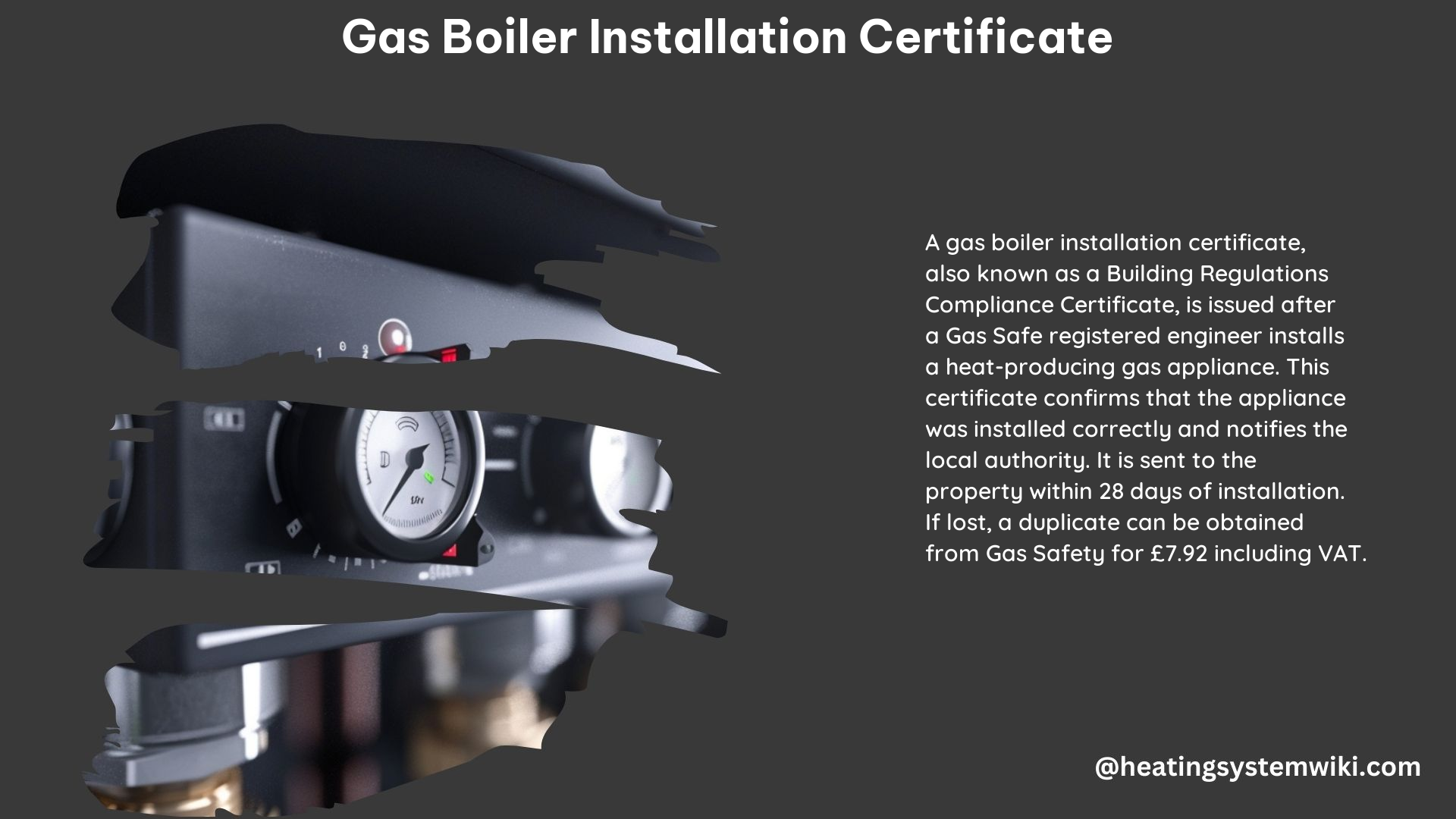 Gas Boiler Installation Certificate