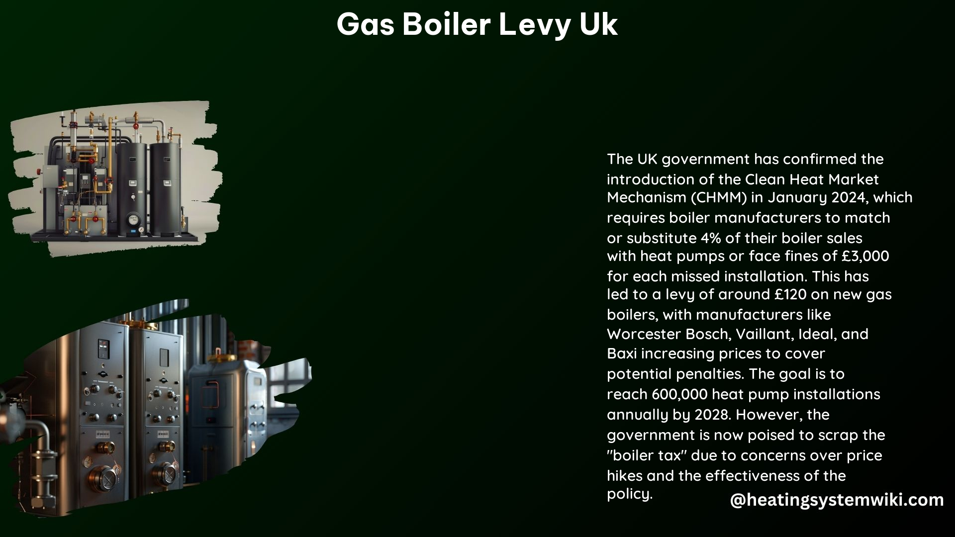 Gas Boiler Levy UK