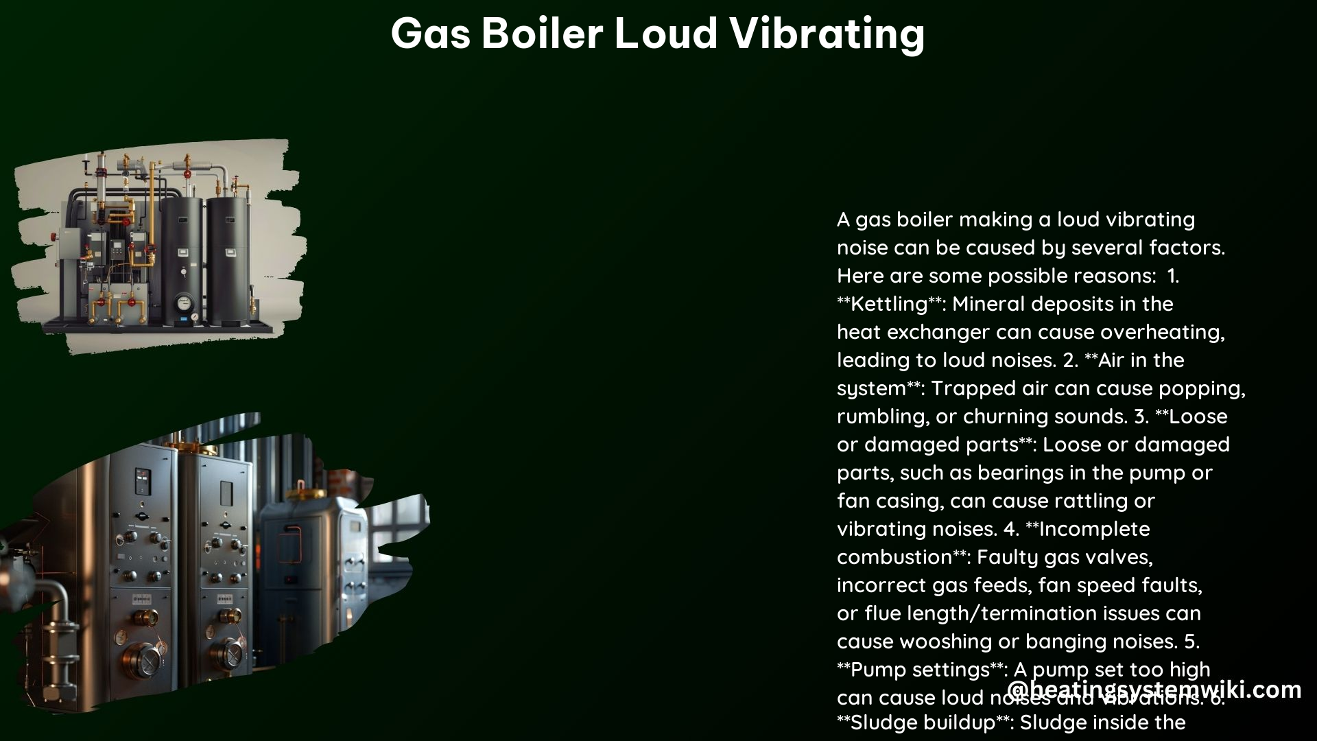 Gas Boiler Loud Vibrating