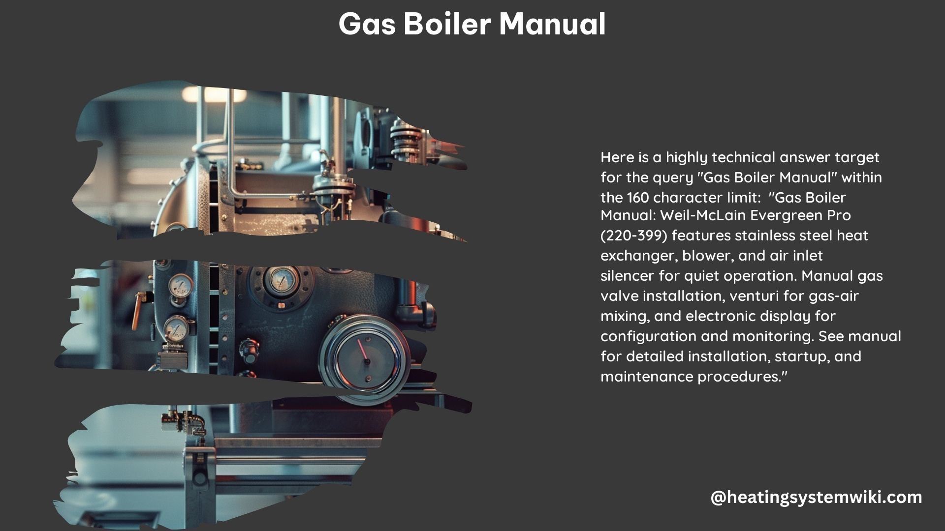 Gas Boiler Manual