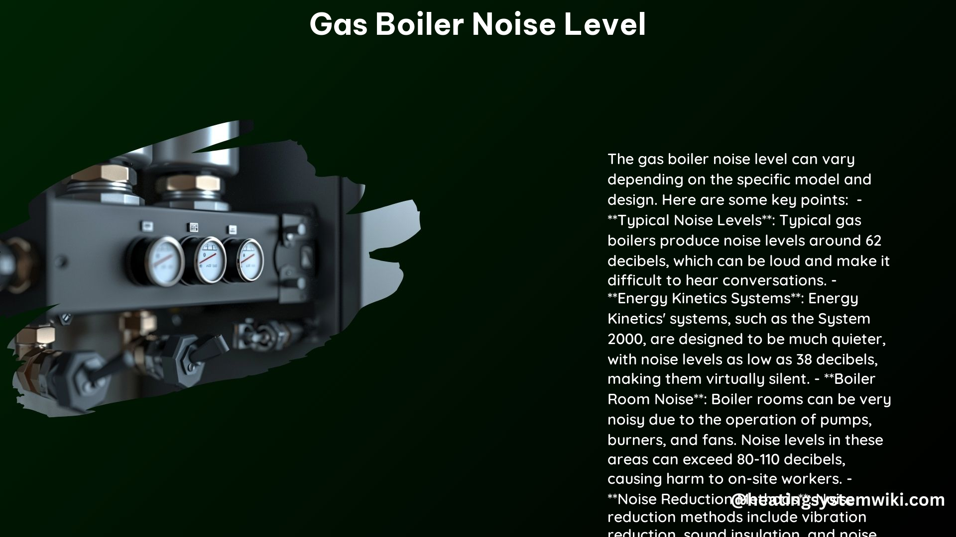 Gas Boiler Noise Level