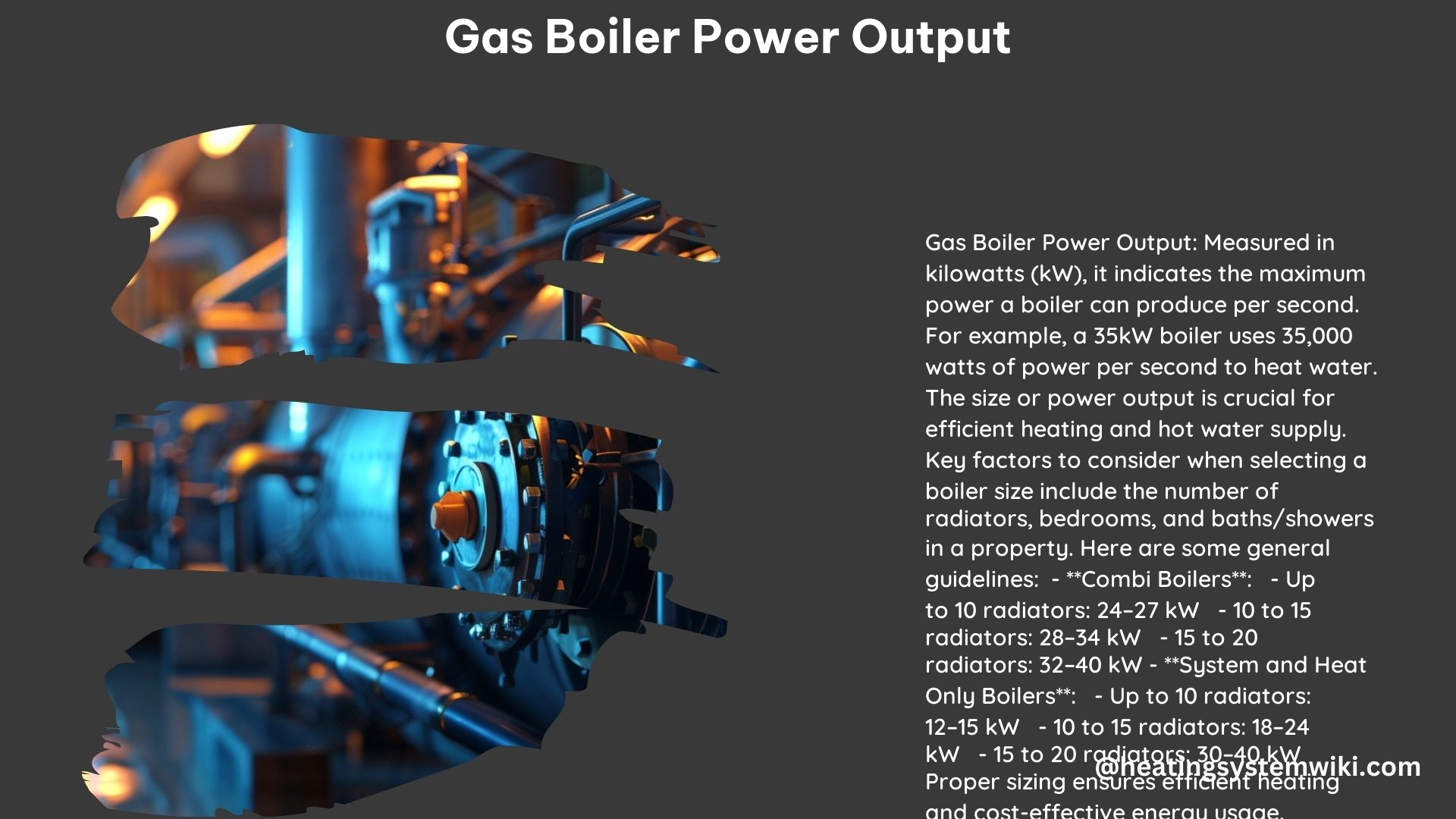 Gas Boiler Power Output