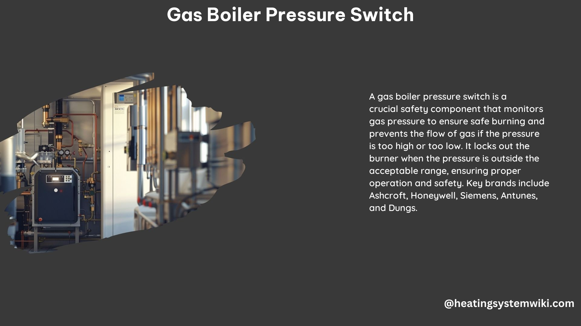 Gas Boiler Pressure Switch