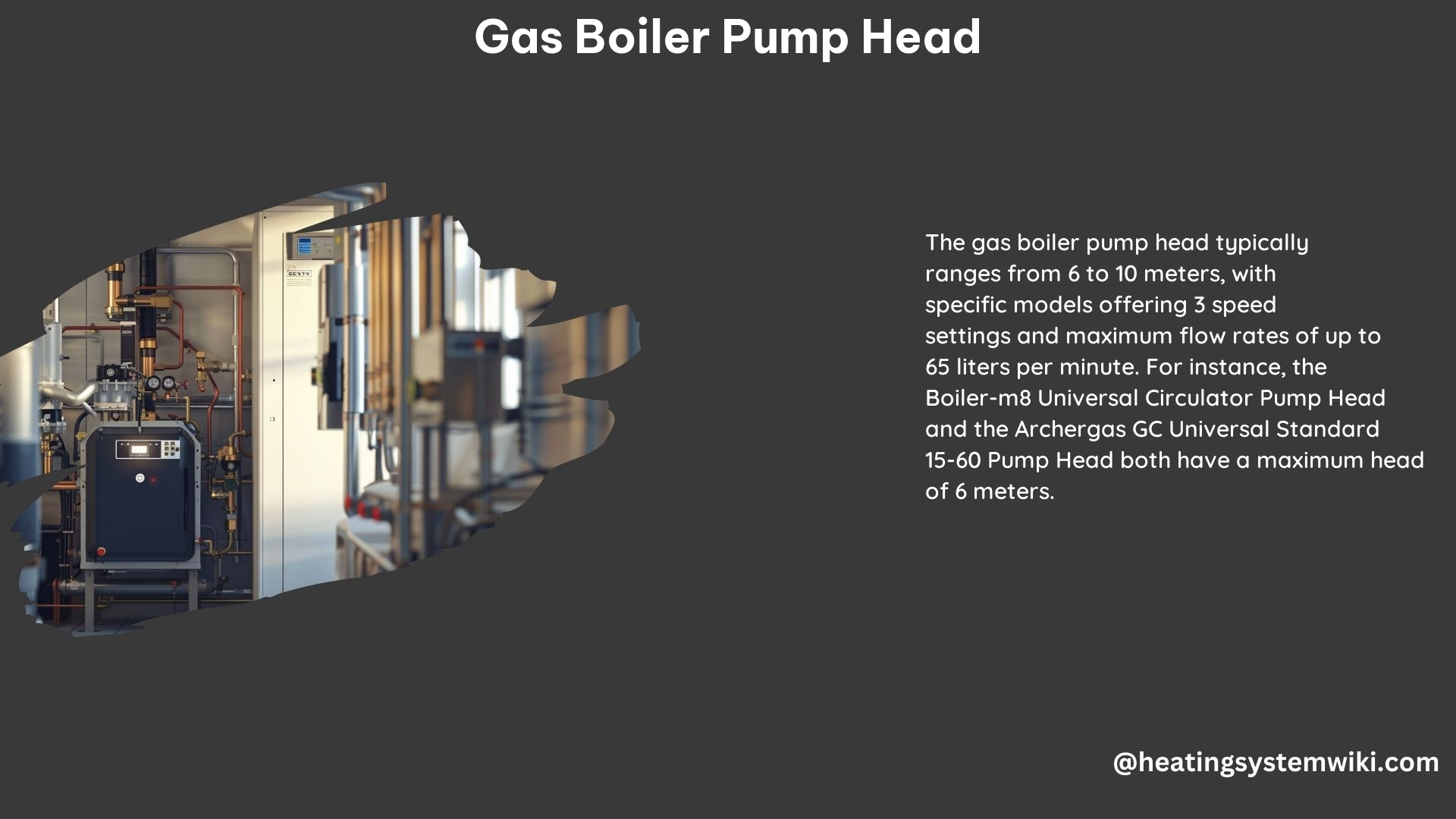 Gas Boiler Pump Head