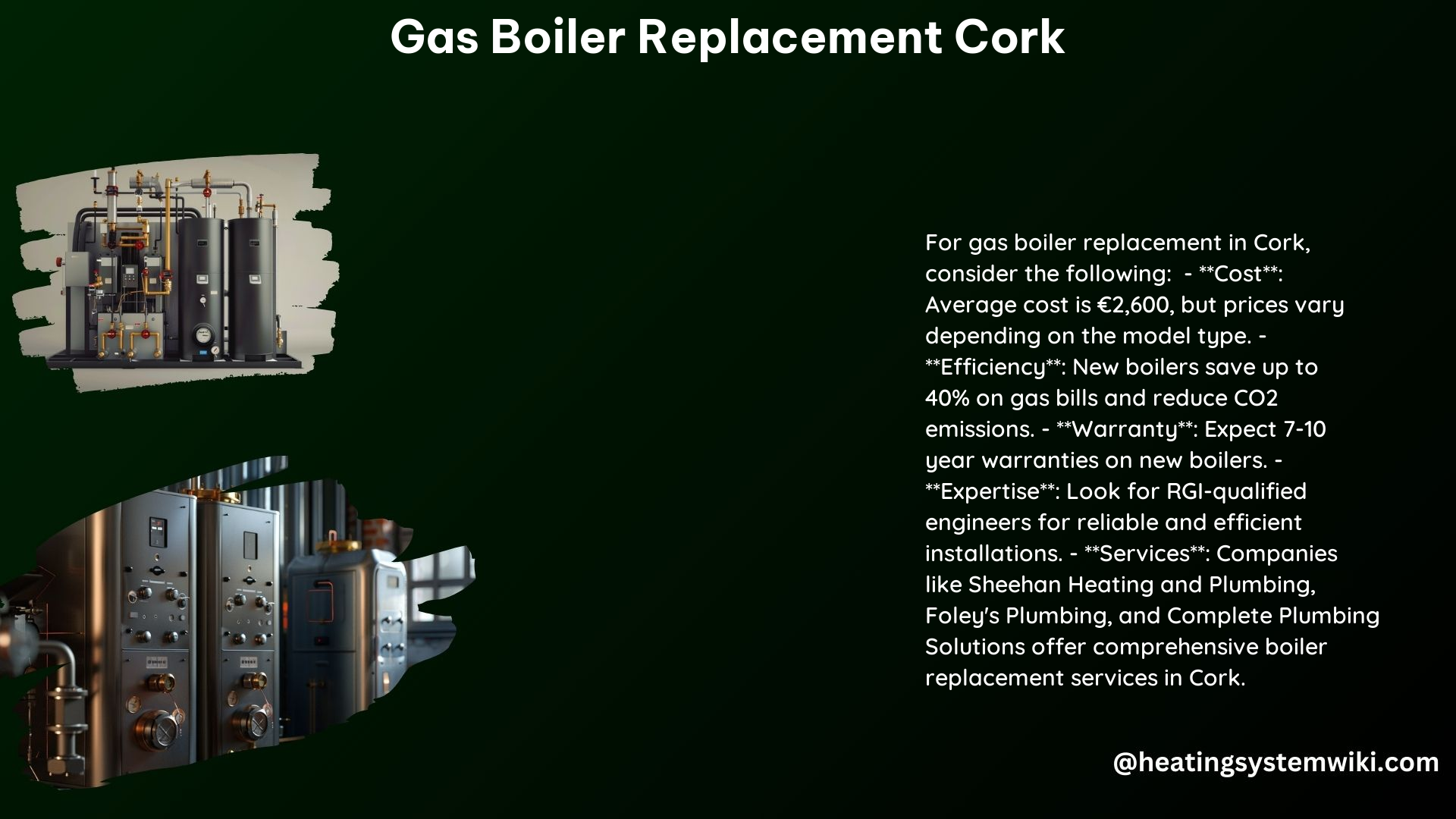 Gas Boiler Replacement Cork