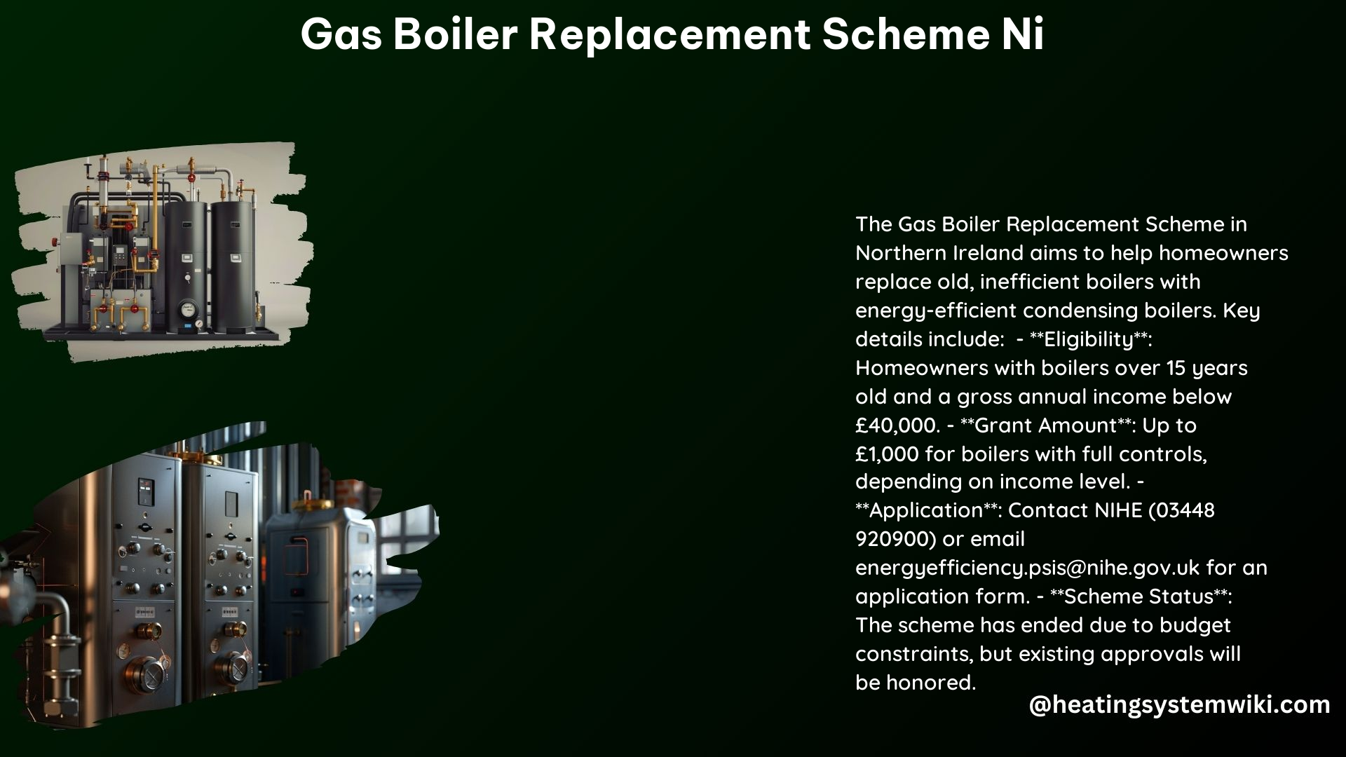 Gas Boiler Replacement Scheme NI