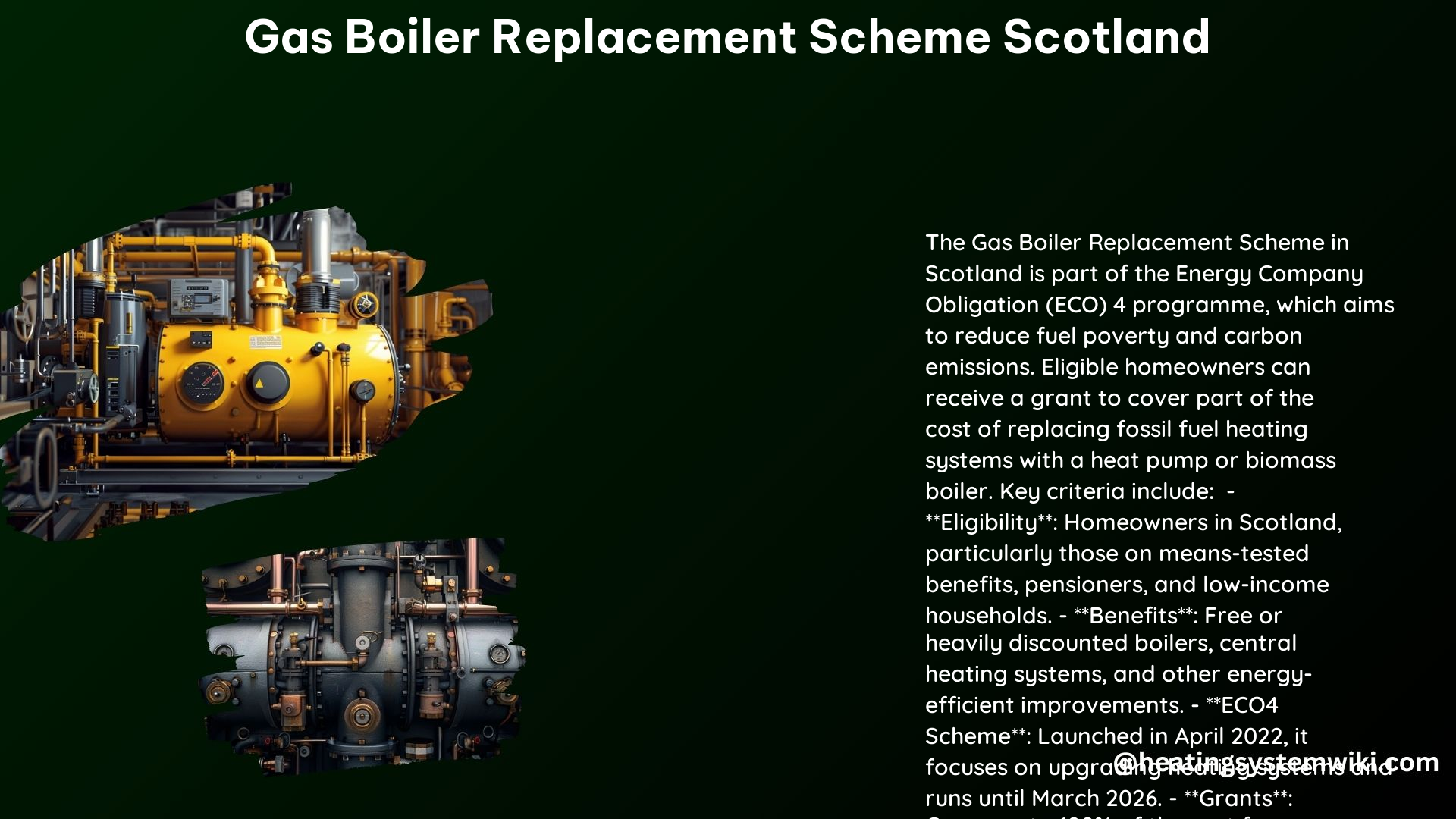 Gas Boiler Replacement Scheme Scotland