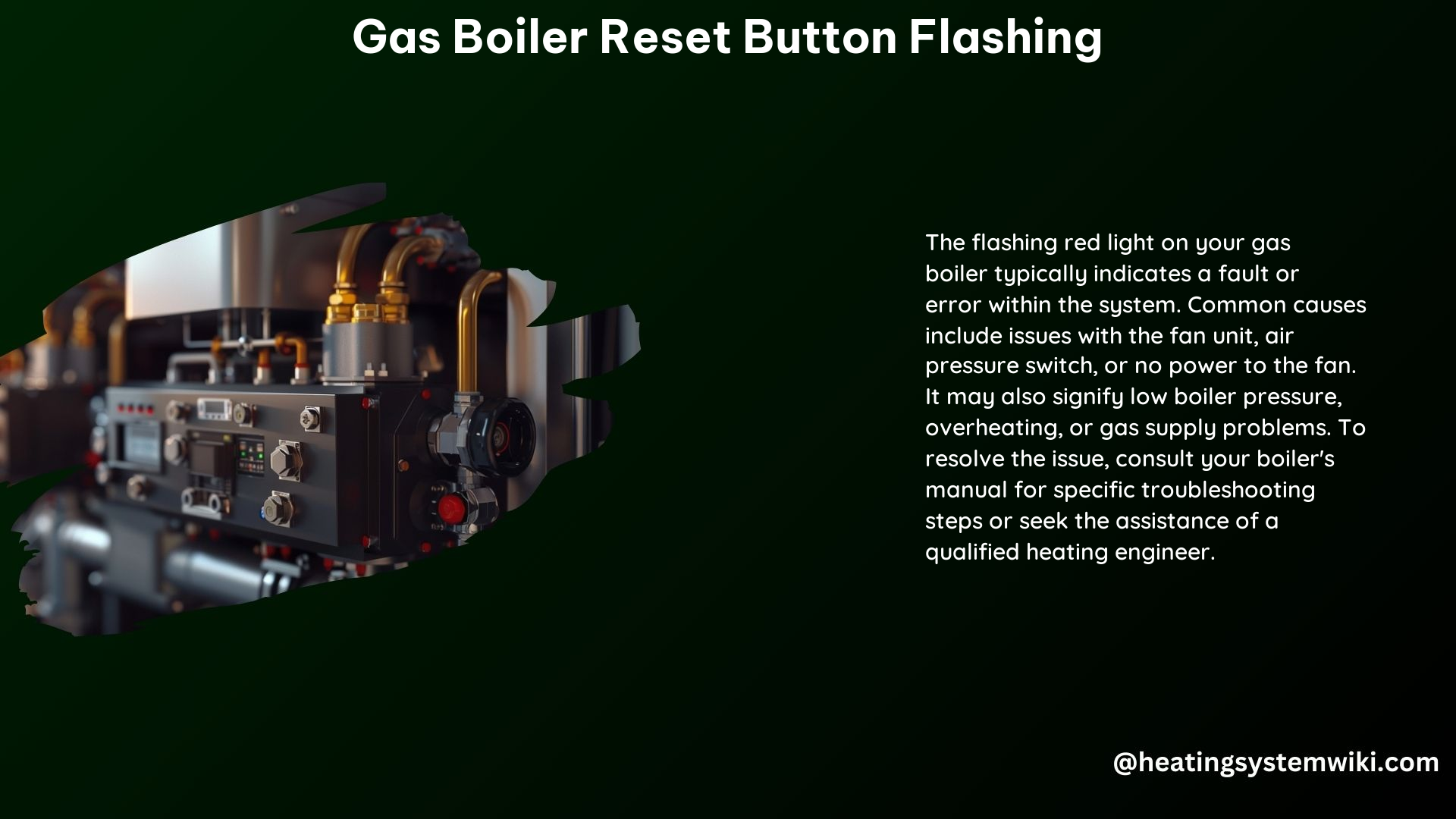 Gas Boiler Reset Button Flashing