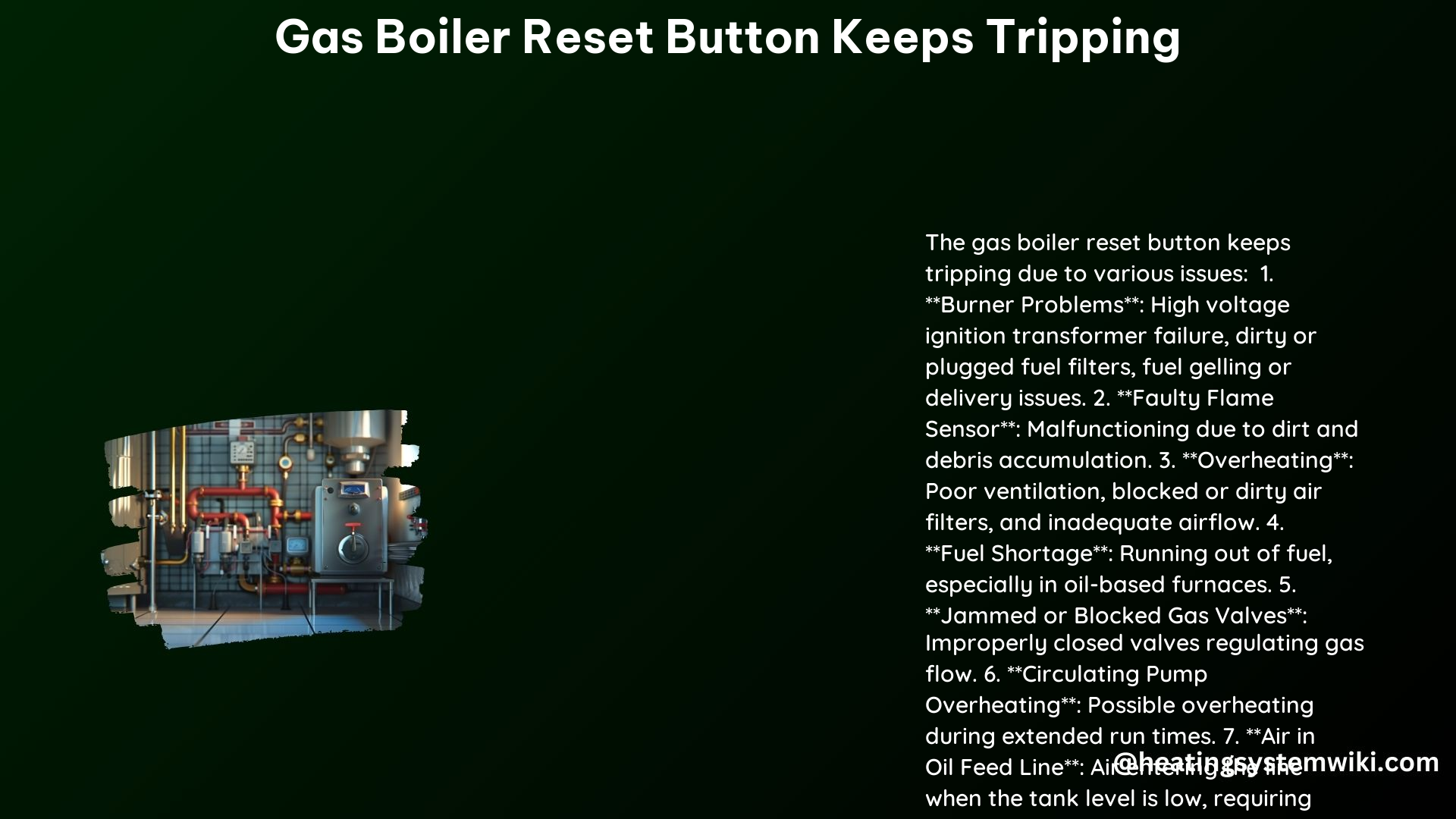 Gas Boiler Reset Button Keeps Tripping