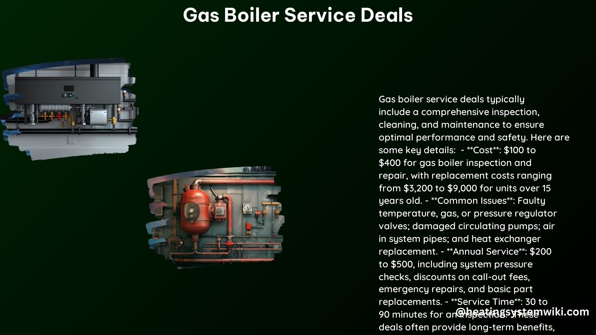 Gas Boiler Service Deals