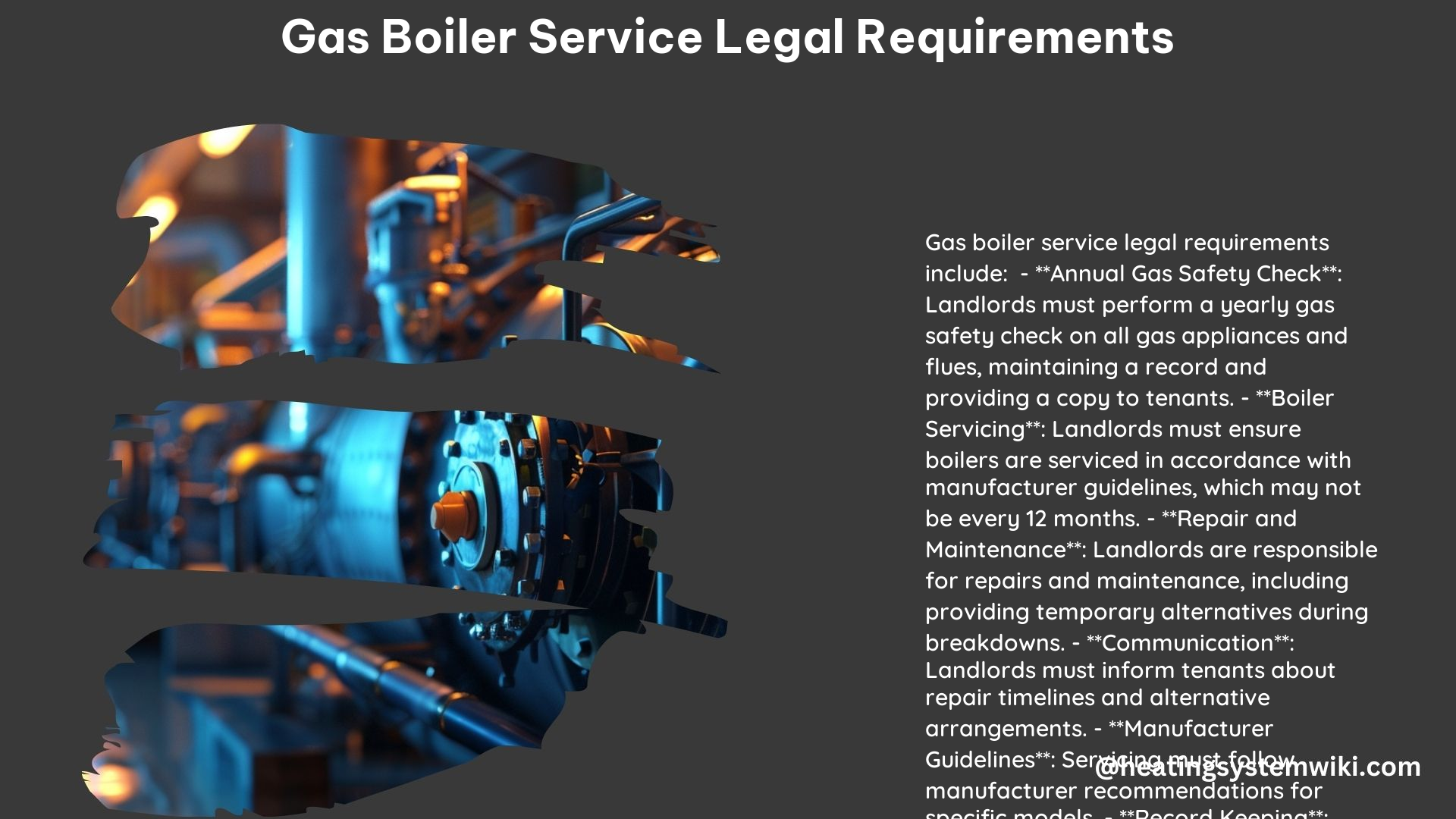 Gas Boiler Service Legal Requirements