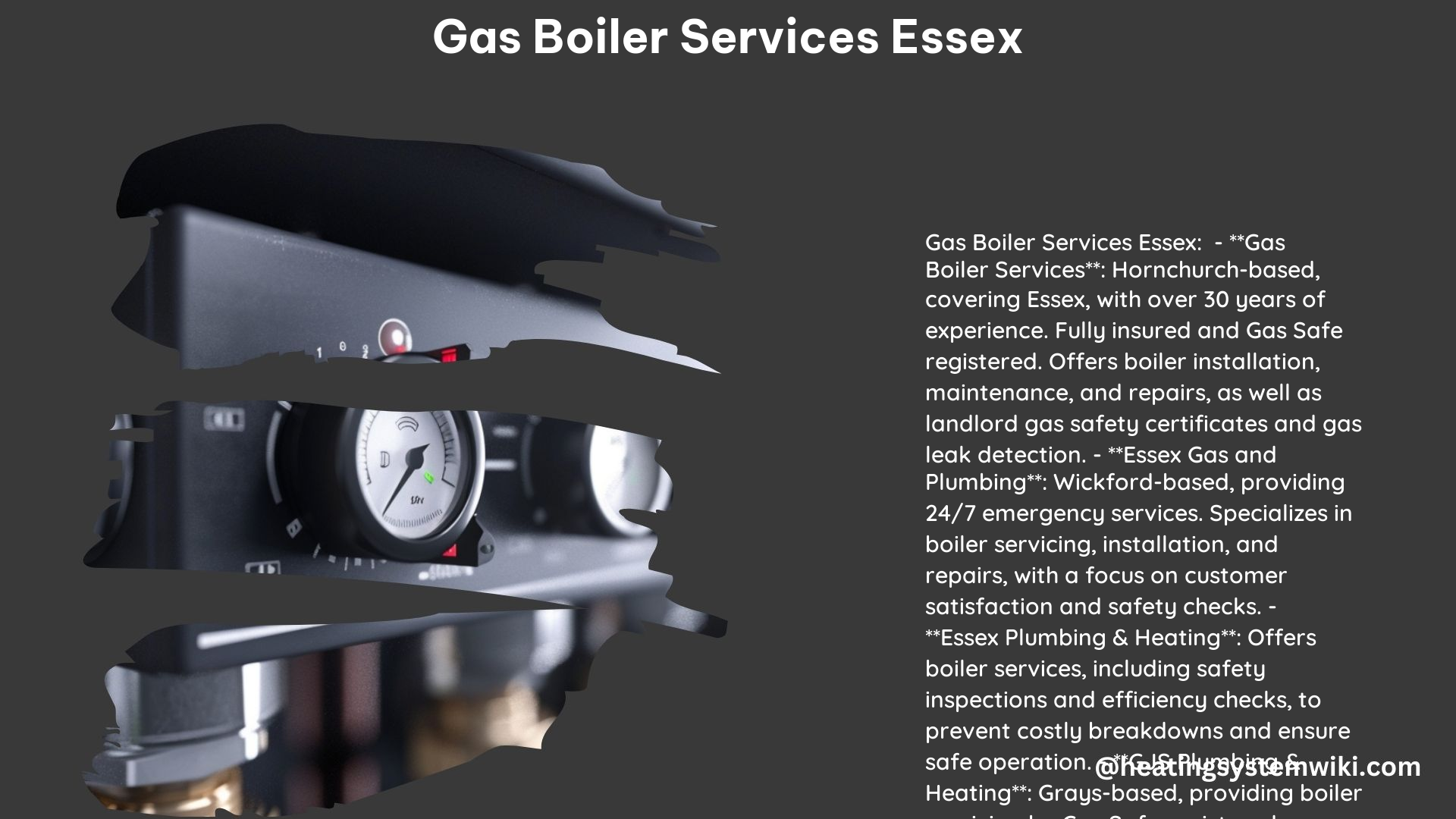 Gas Boiler Services Essex