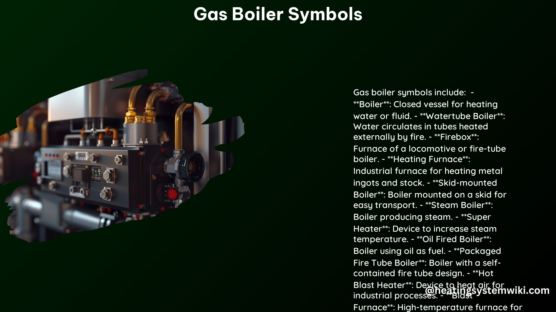 Gas Boiler Symbols