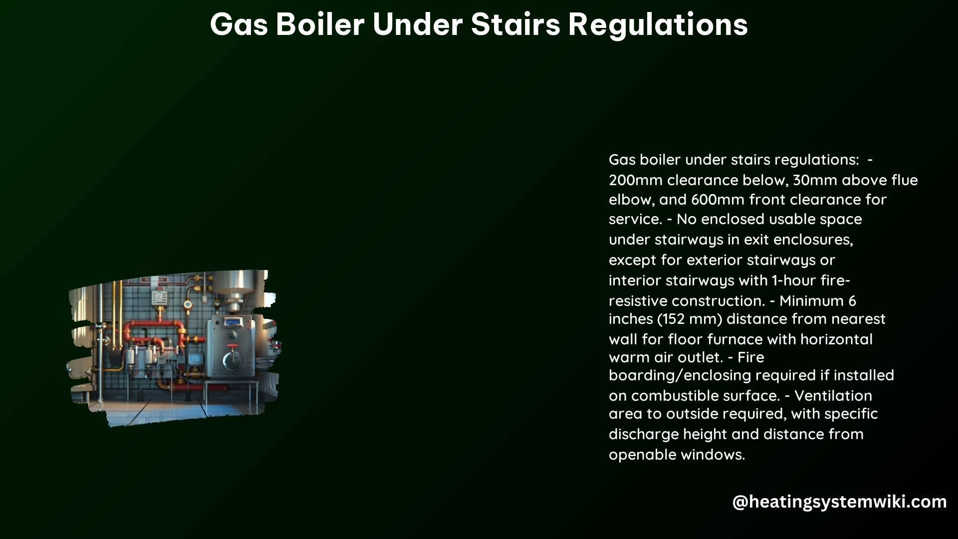 Gas Boiler Under Stairs Regulations