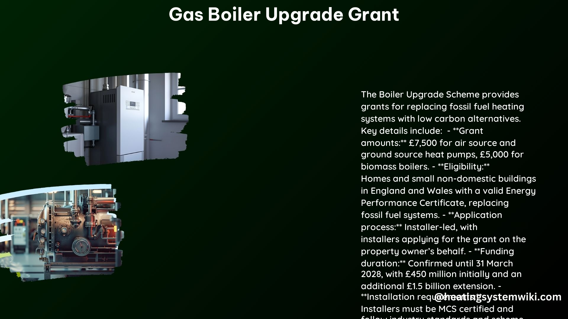 Gas Boiler Upgrade Grant