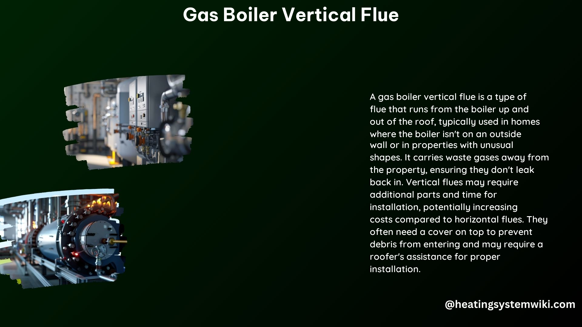 Gas Boiler Vertical Flue