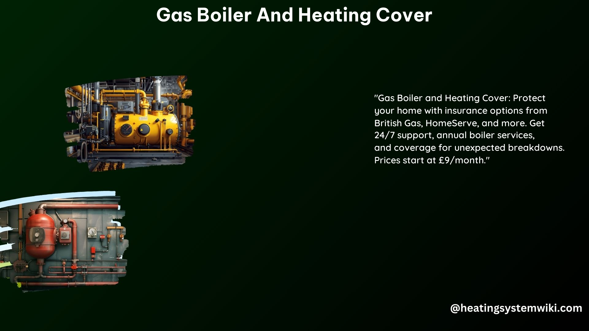 Gas Boiler and Heating Cover