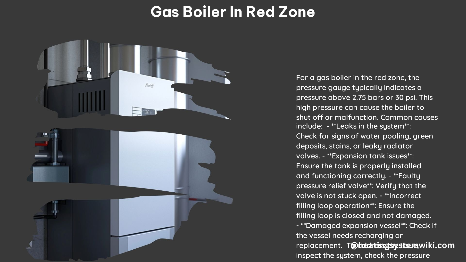 Gas Boiler in Red Zone