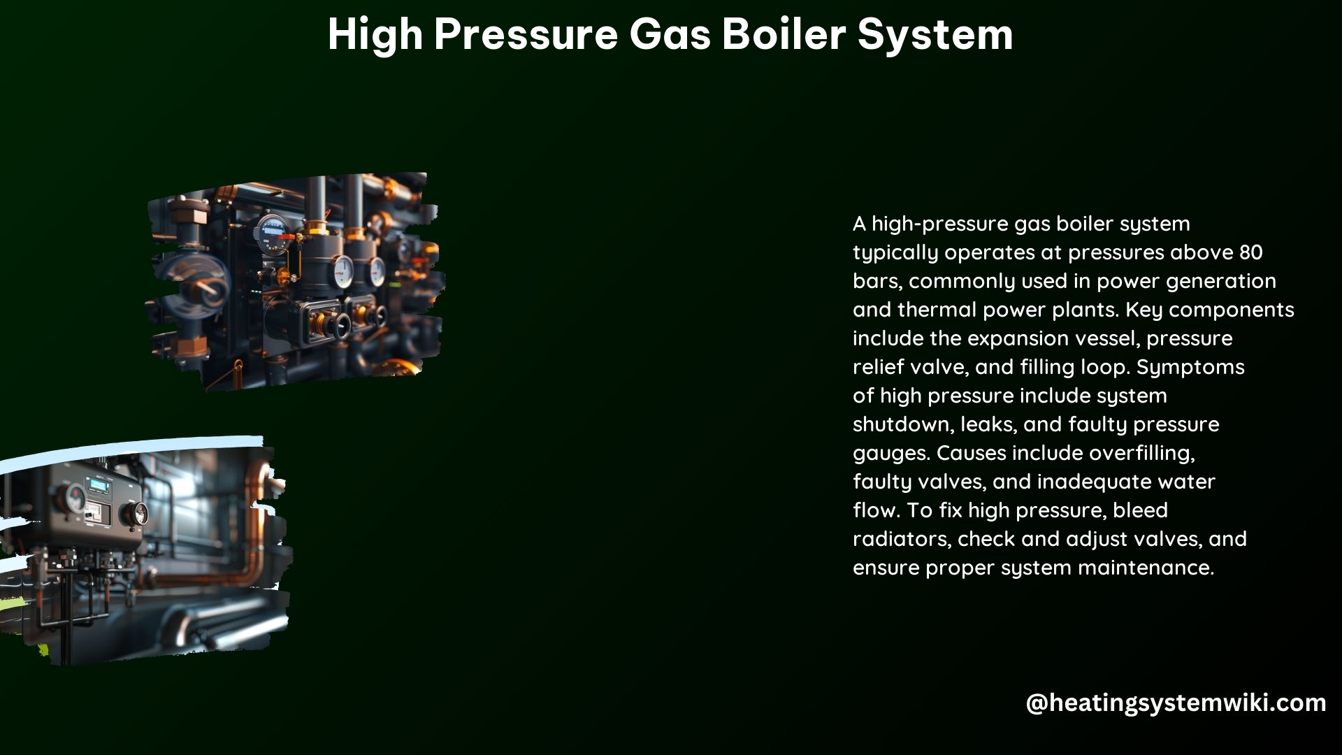 High Pressure Gas Boiler System