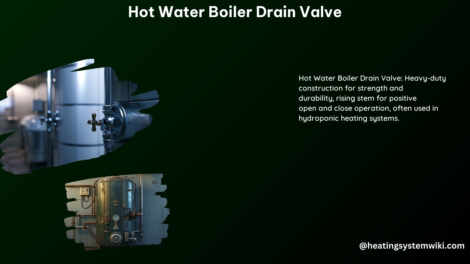 Hot Water Boiler Drain Valve