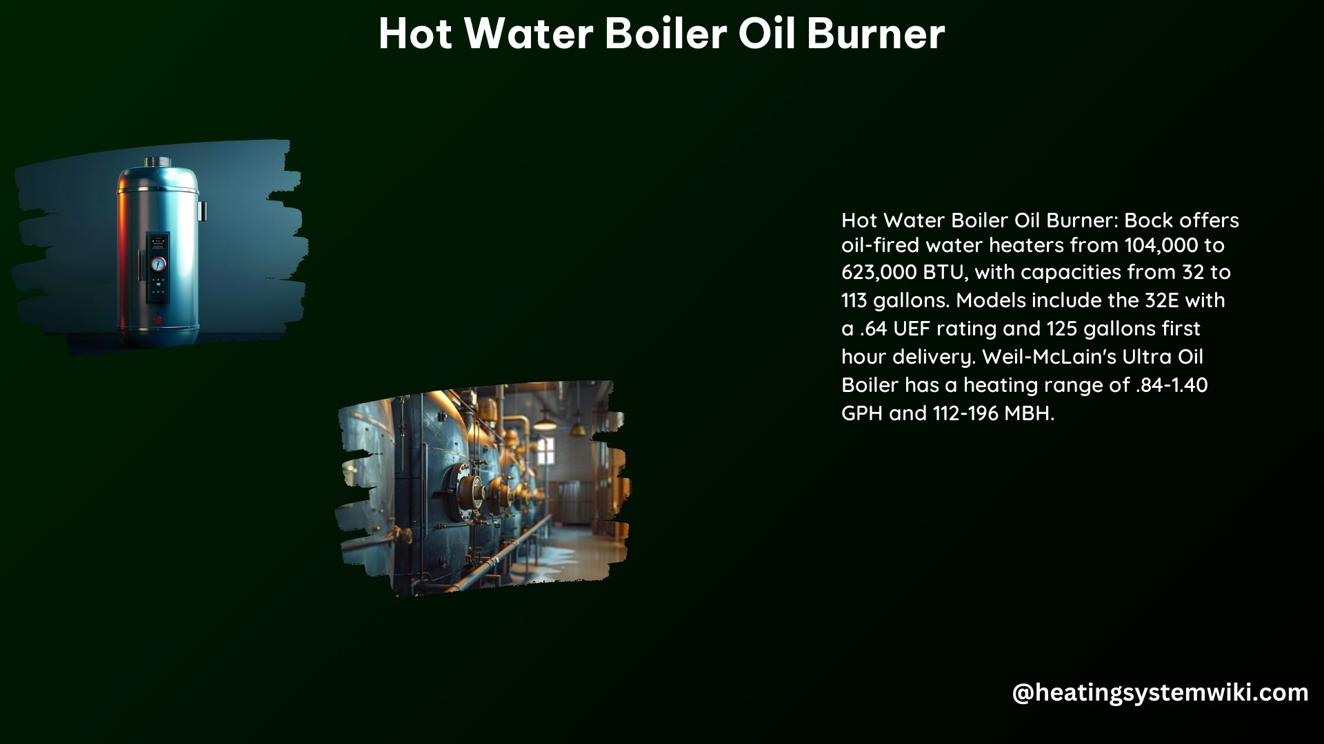 Hot Water Boiler Oil Burner