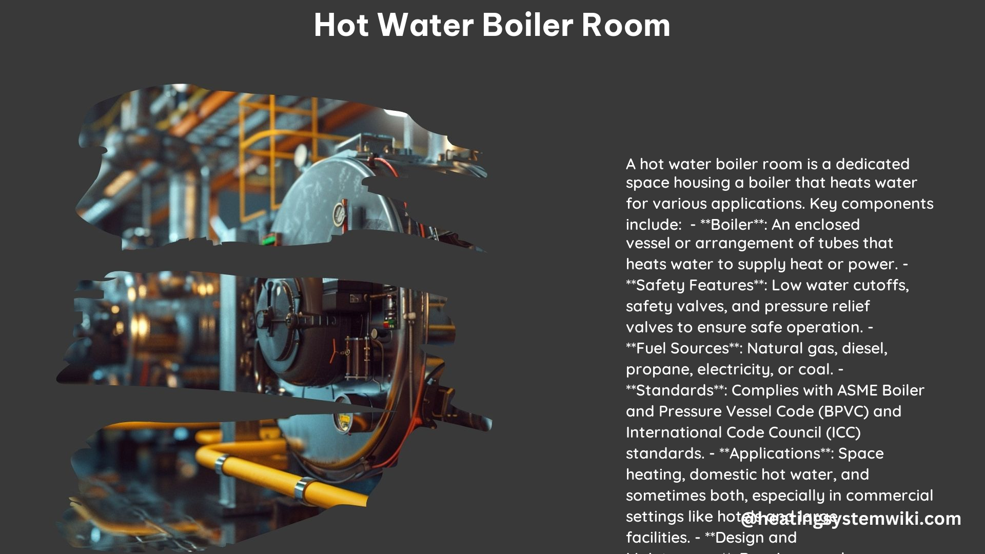 Hot Water Boiler Room