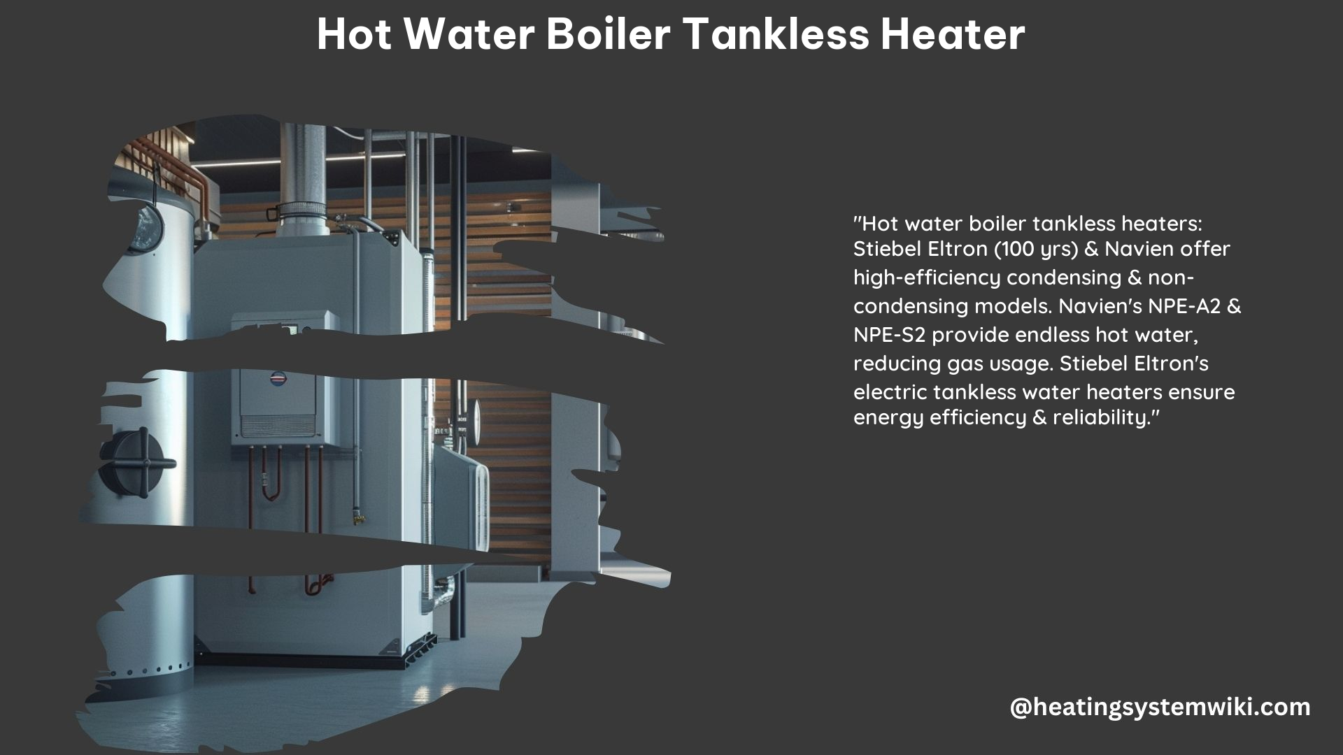 Hot Water Boiler Tankless Heater