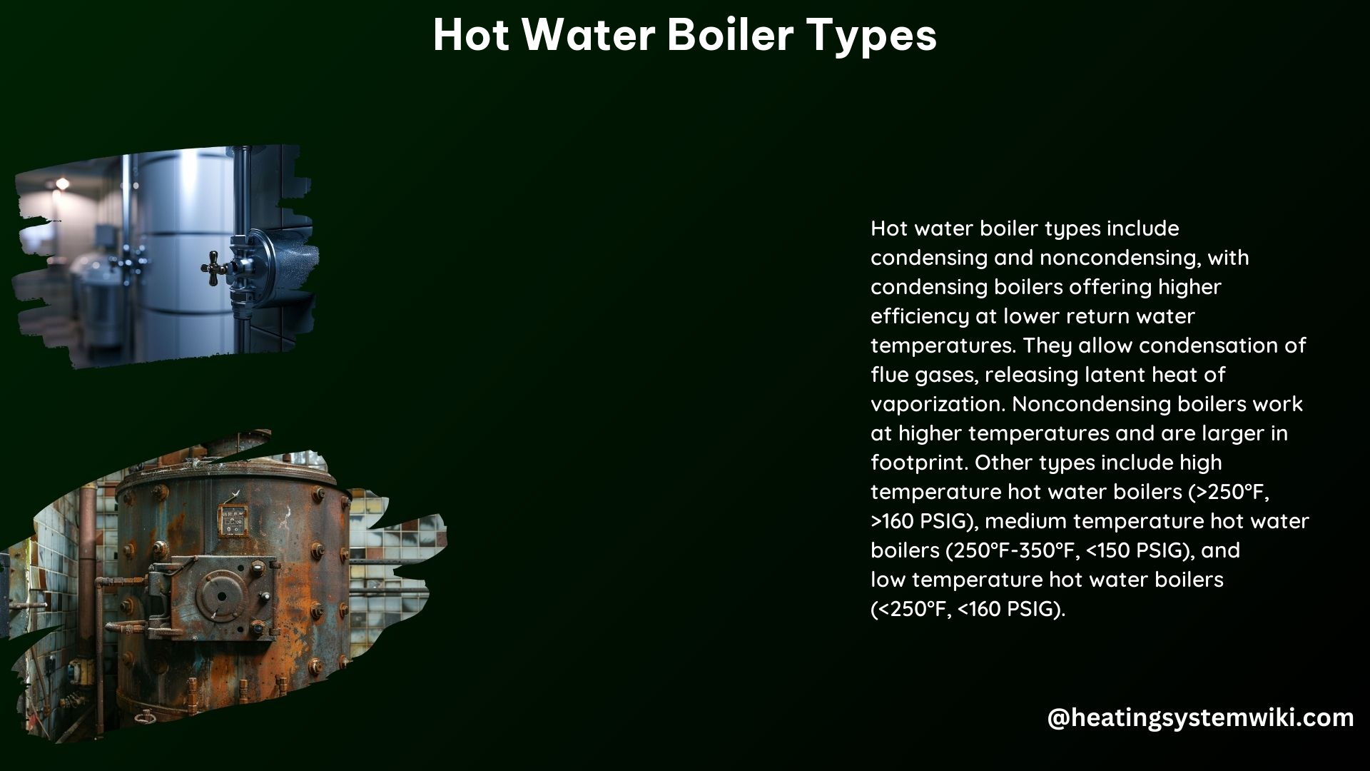 Hot Water Boiler Types