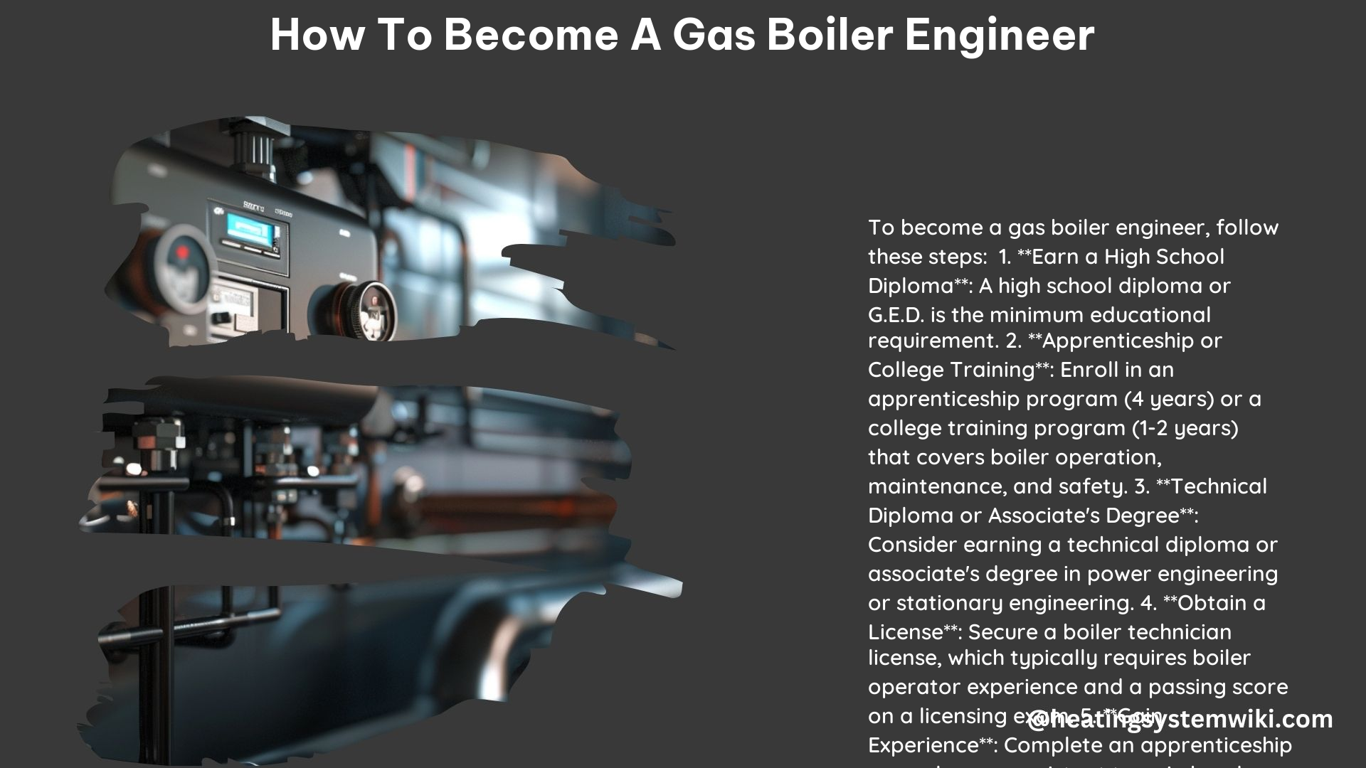 How to Become a Gas Boiler Engineer