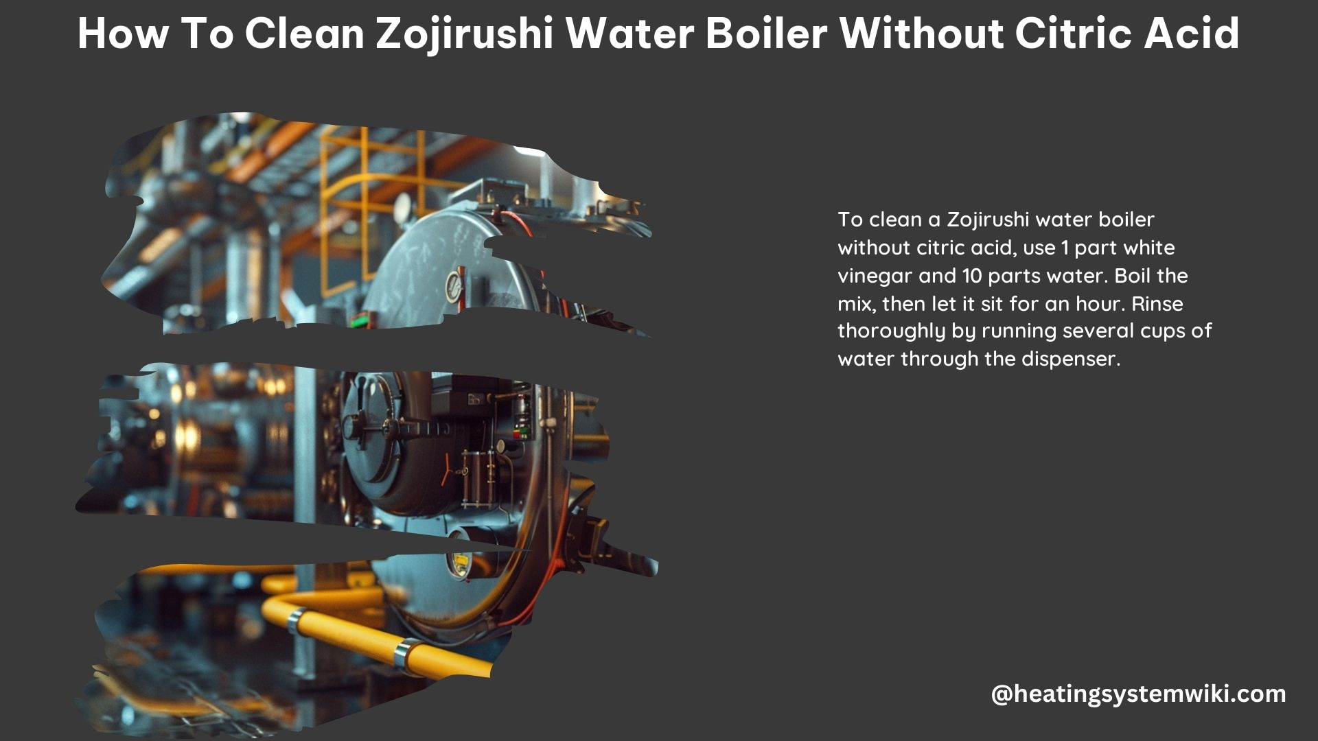 How to Clean Zojirushi Water Boiler Without Citric Acid