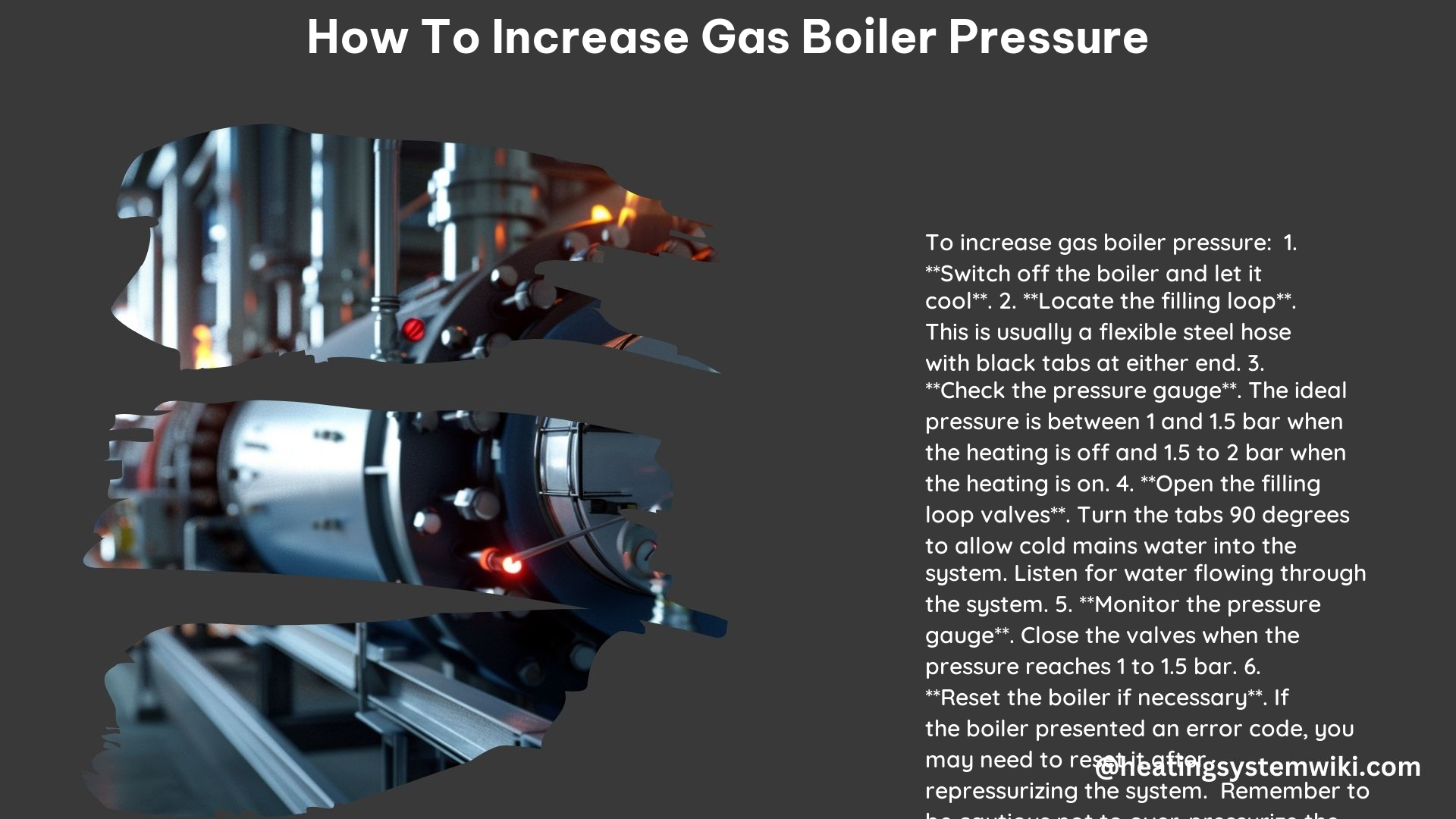 How to Increase Gas Boiler Pressure