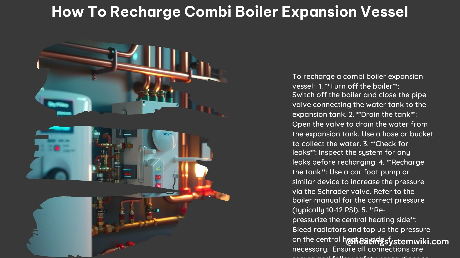 How to Recharge Combi Boiler Expansion Vessel