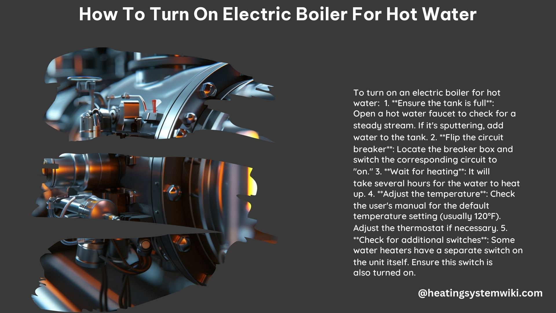 How to Turn on Electric Boiler for Hot Water