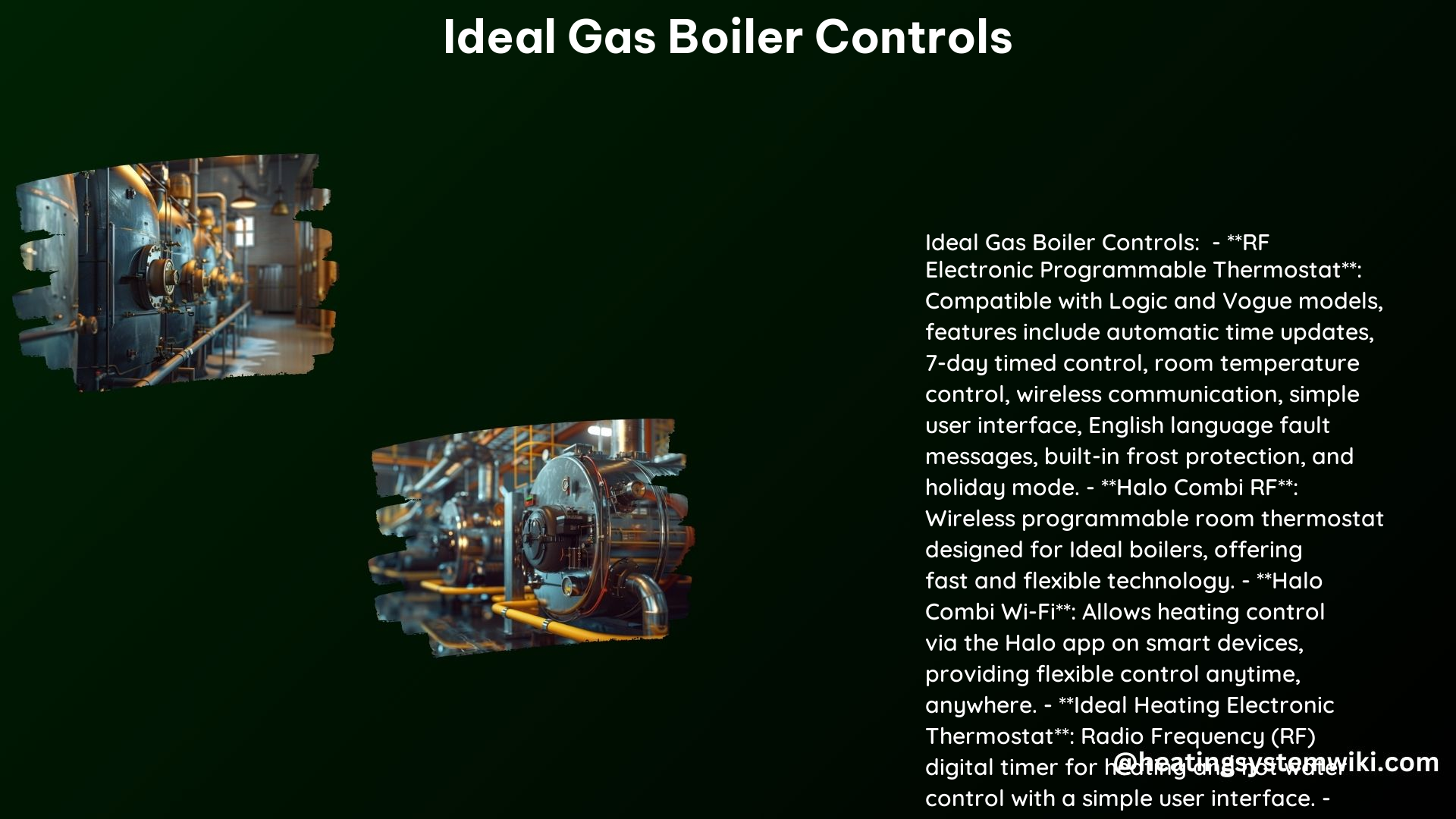 Ideal Gas Boiler Controls