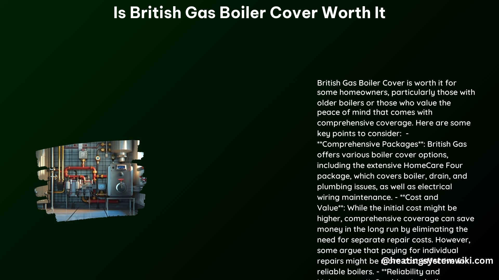 Is British Gas Boiler Cover Worth It